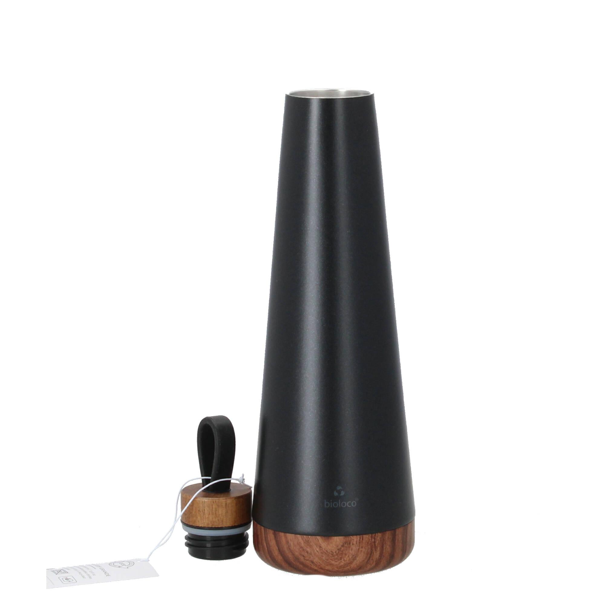 chic.mic Trinkflasche bioloco loop grande matt black schwarz chic.mic Trinkflasche bioloco loop grande matt black schwarz