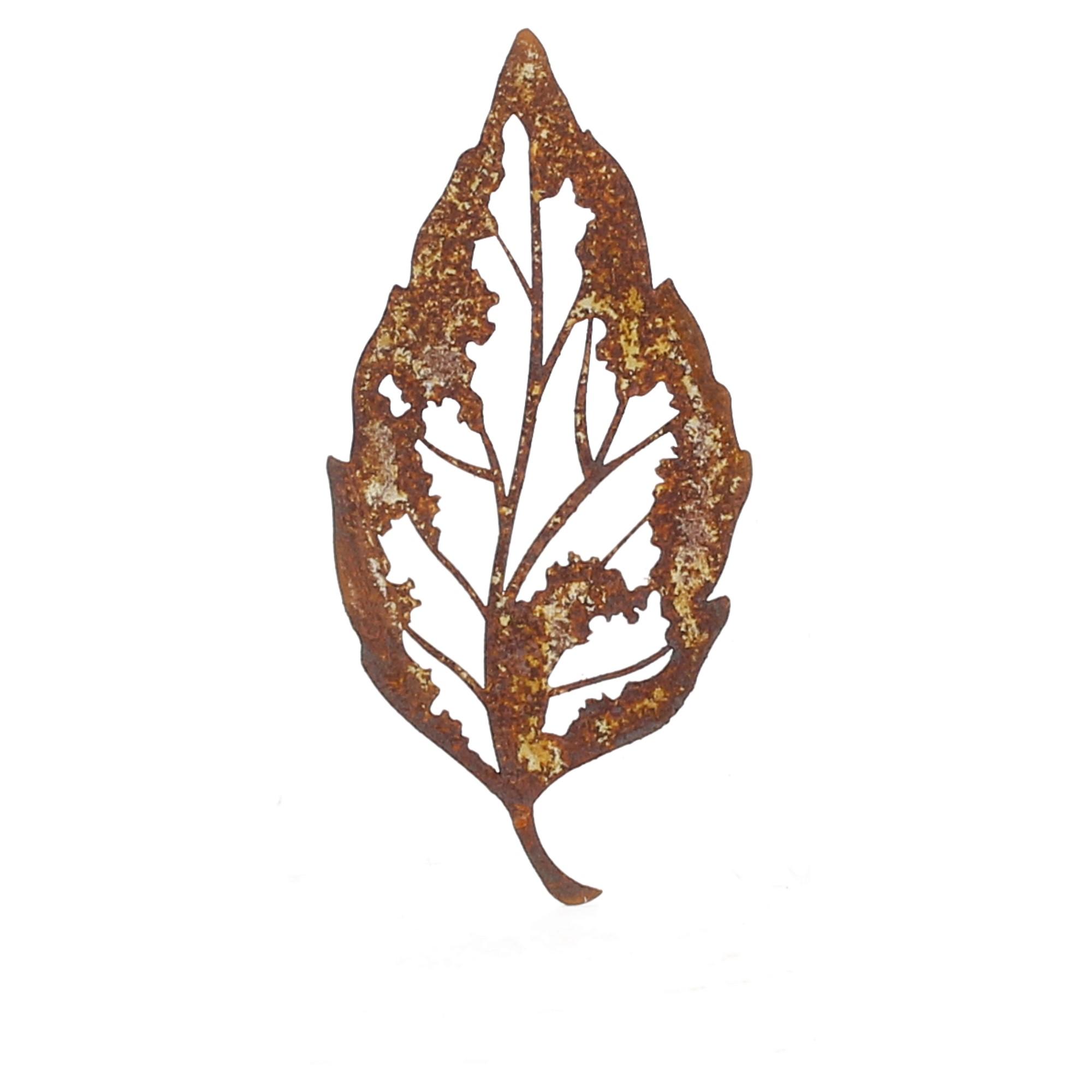 Saremo Gartendeko Edelrost Blattsklett klein 13cm, 10er-Set Saremo Gartendeko Edelrost Blattsklett klein 13cm, 10er-Set