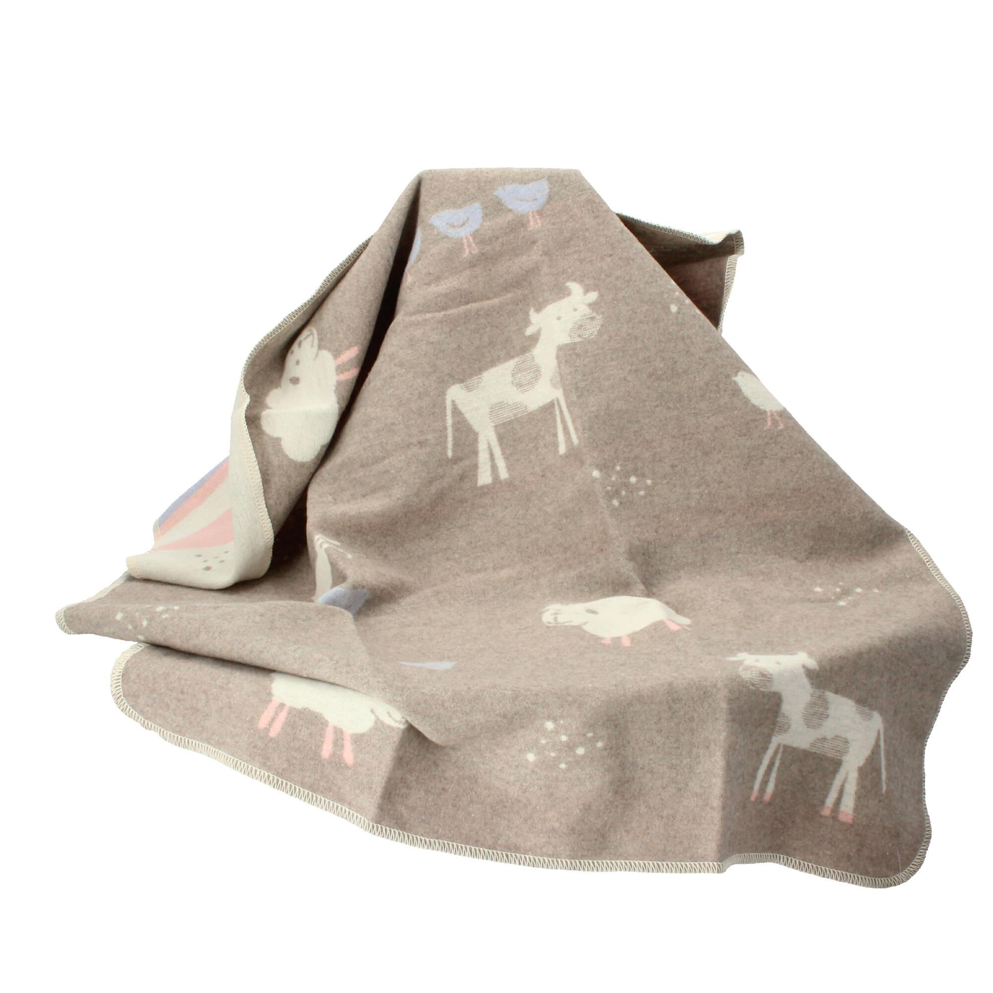 David Fussenegger Kuscheldecke Babydecke Bauernhof rauch