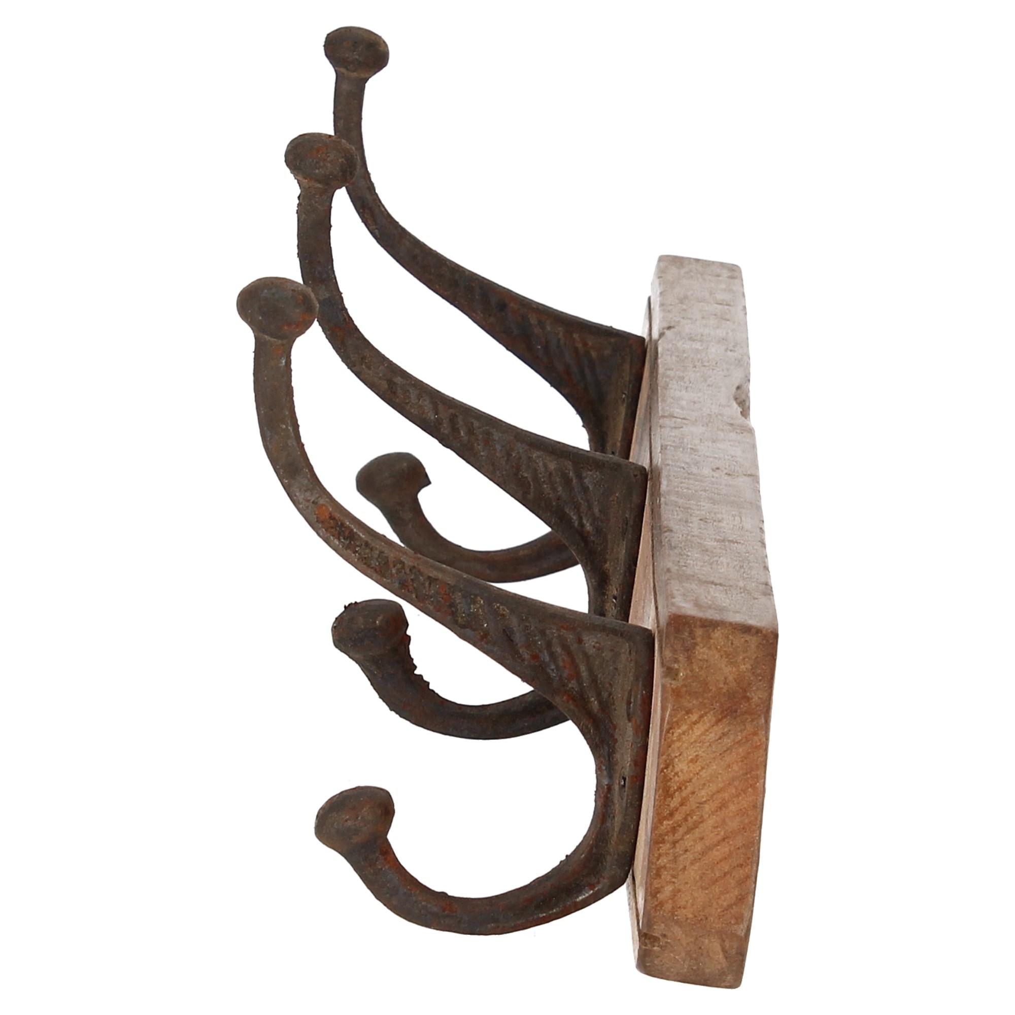 Nature & Style Wandgarderobe 3 Haken rosa Nature & Style Wandgarderobe 3 Haken rosa