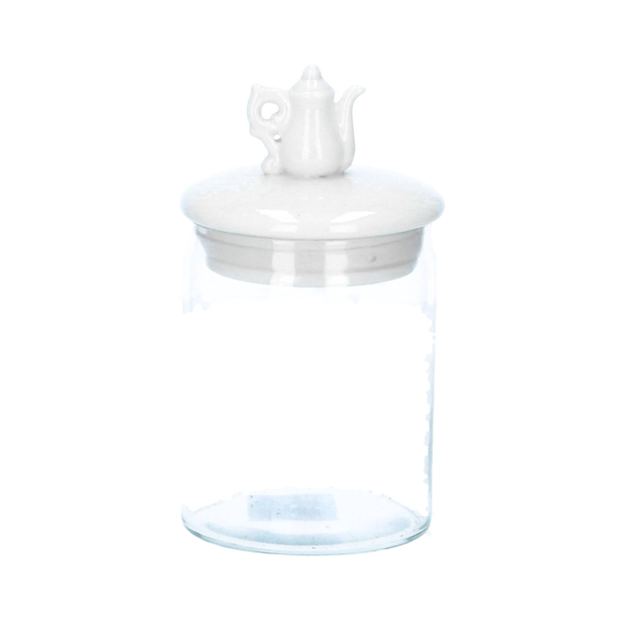 Hoff Interieur Glasdose mit Porzellandeckel Kannen 2er Set