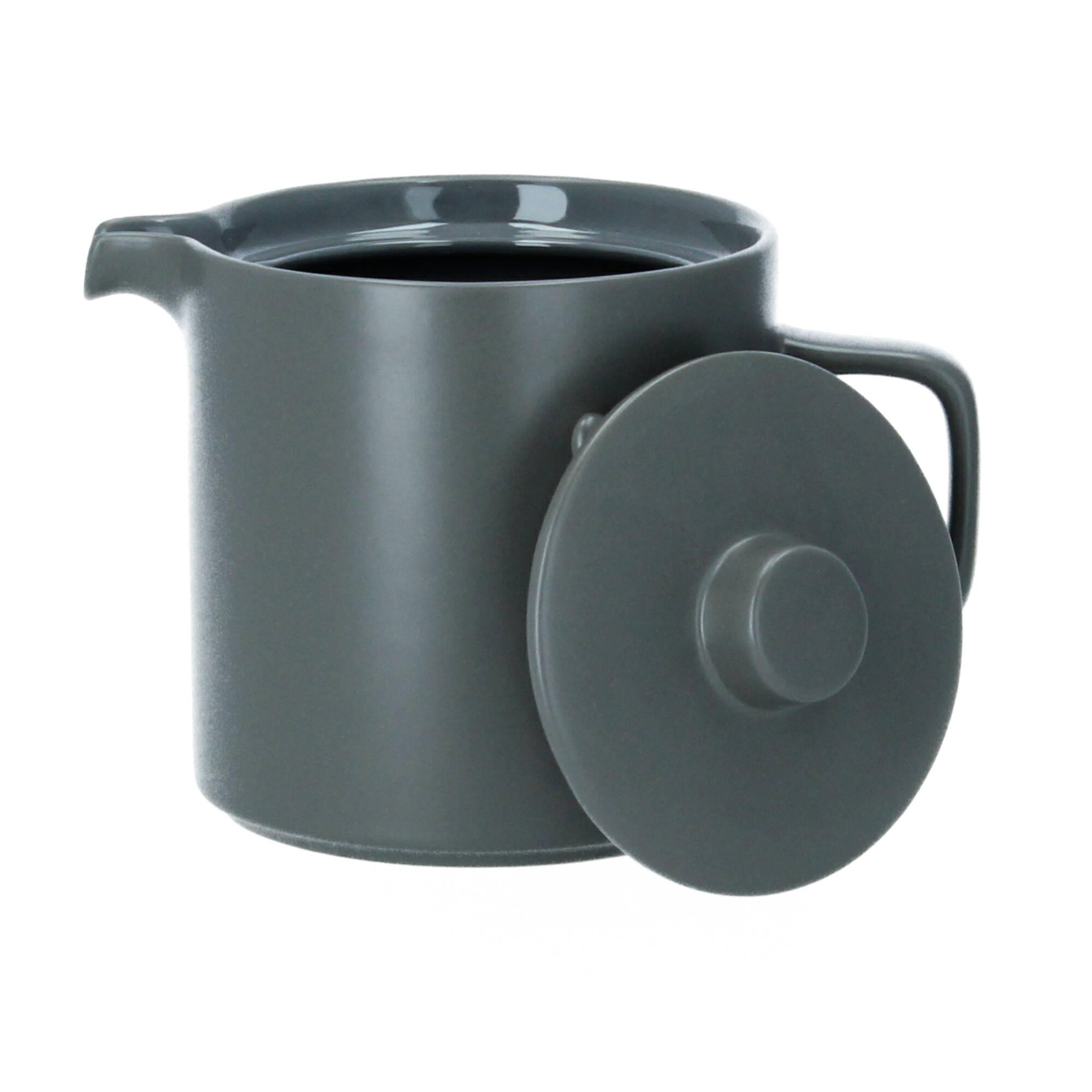 blomus Pilar Teekanne Kanne 1 L Keramik pewter zinngrau