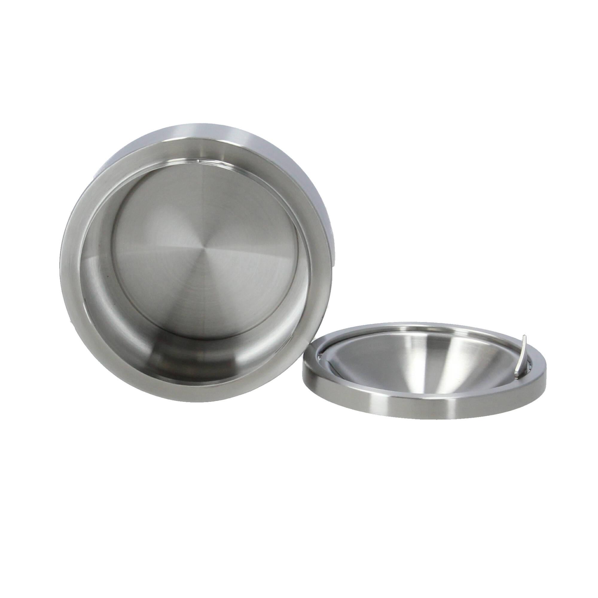 Zack Contas Kipp-Aschenbecher Edelstahl Zack Contas Kipp-Aschenbecher Edelstahl