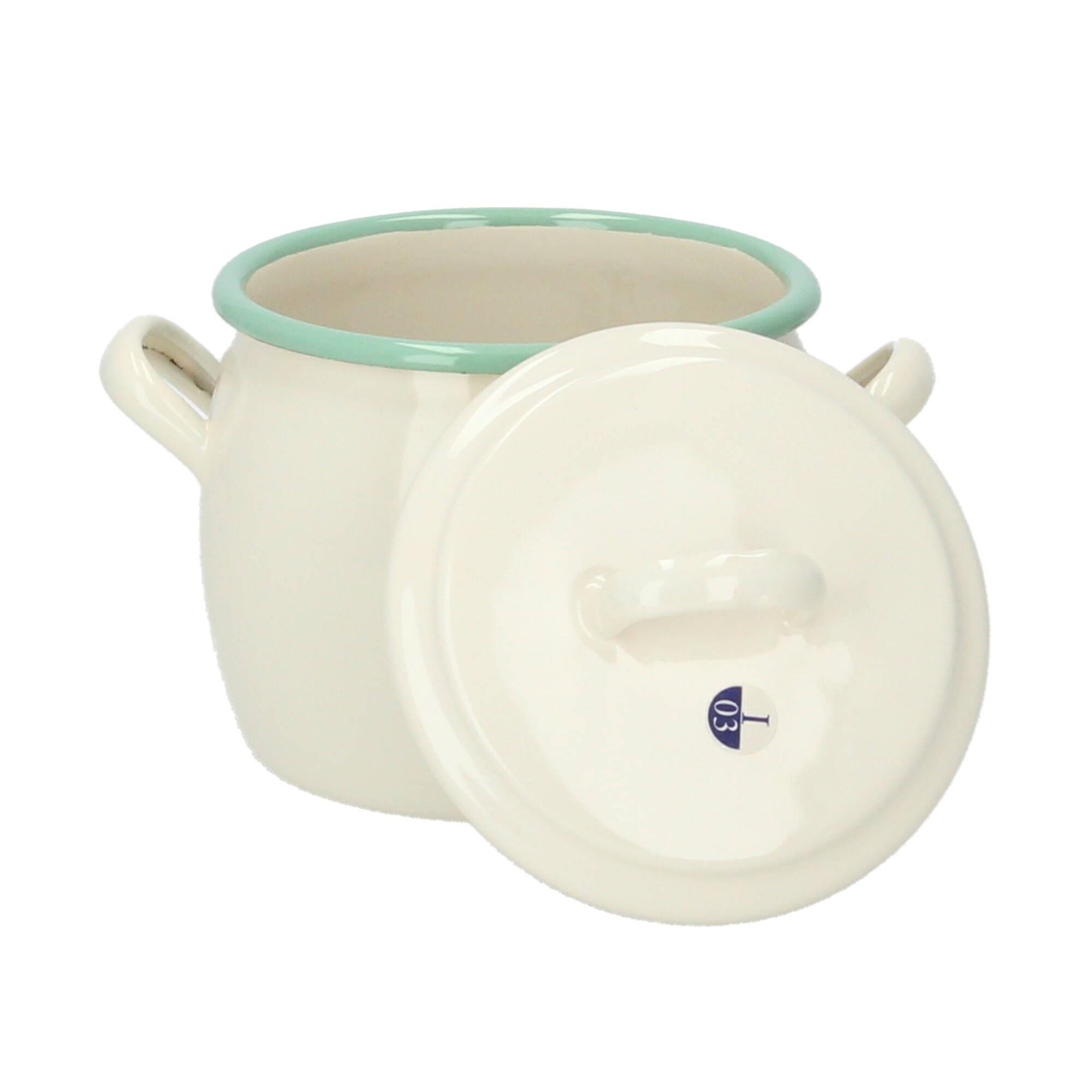 Kockums Bauchiger Topf mit Deckel 0,7 Liter creme lux Kockums Bauchiger Topf mit Deckel 0,7 Liter creme lux