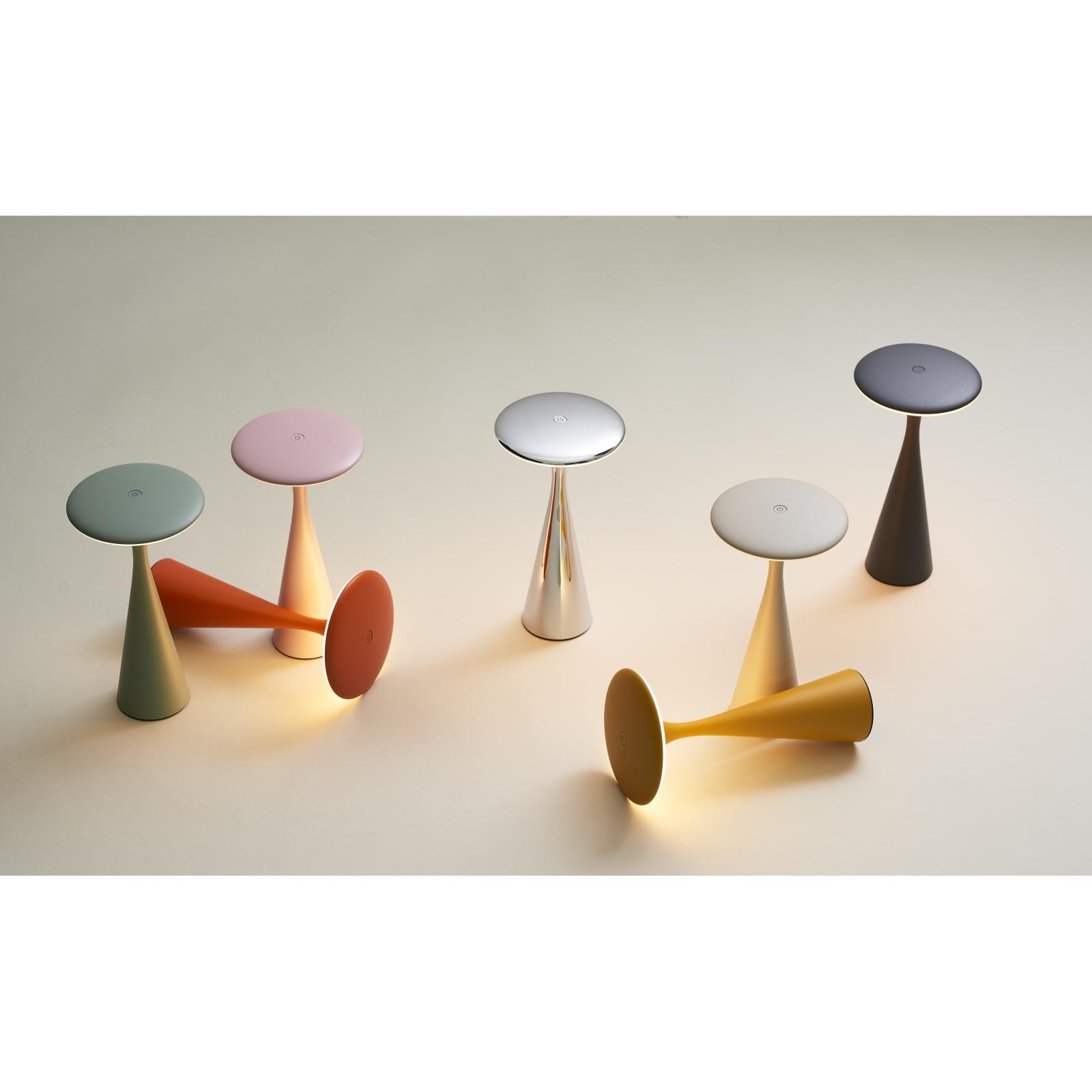 chic.mic Tischlampe Ufo Table lamp smallChrome Silber UTLS107