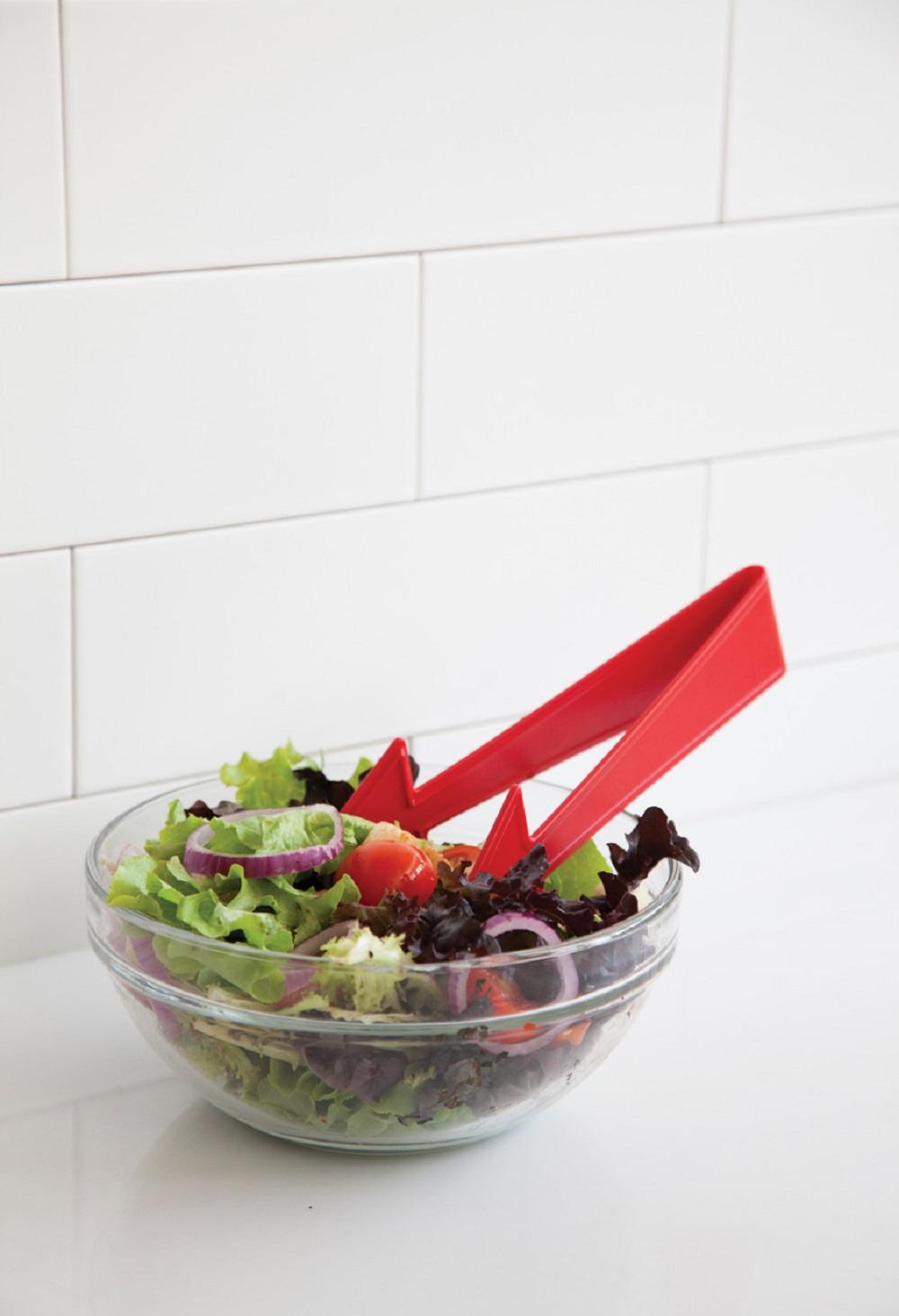 Peleg Salatbesteck, Pointer Rot, Servierbesteck, PE936