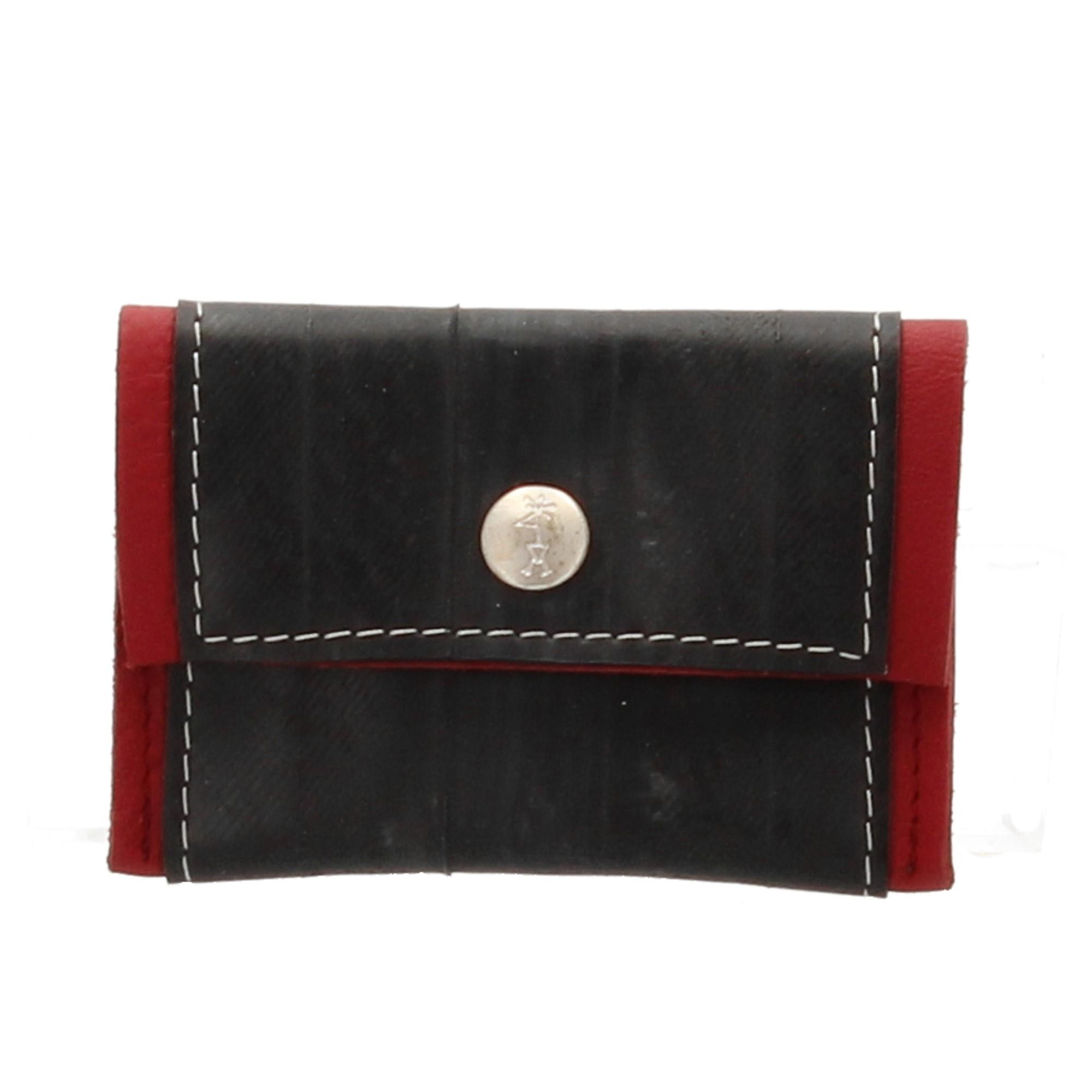 Stef Fauser Geldinger Leder Rot 10 x 7cm Portemonnaie Geldbeutel