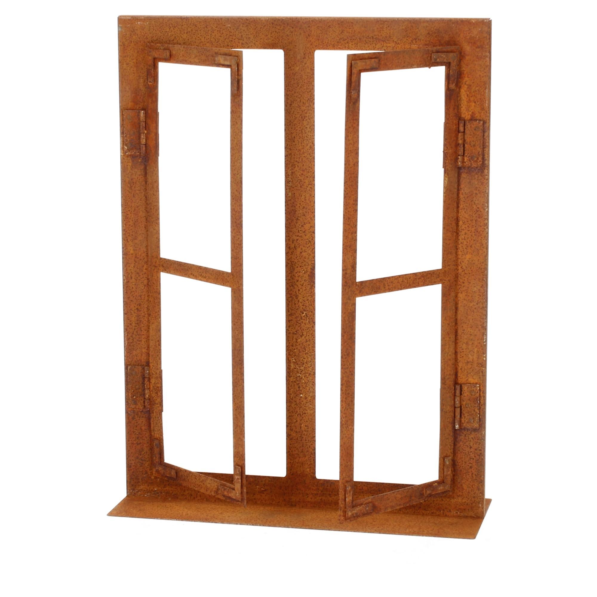 Lünemann Gartendeko Edelrost Fenster 33x45cm klein
