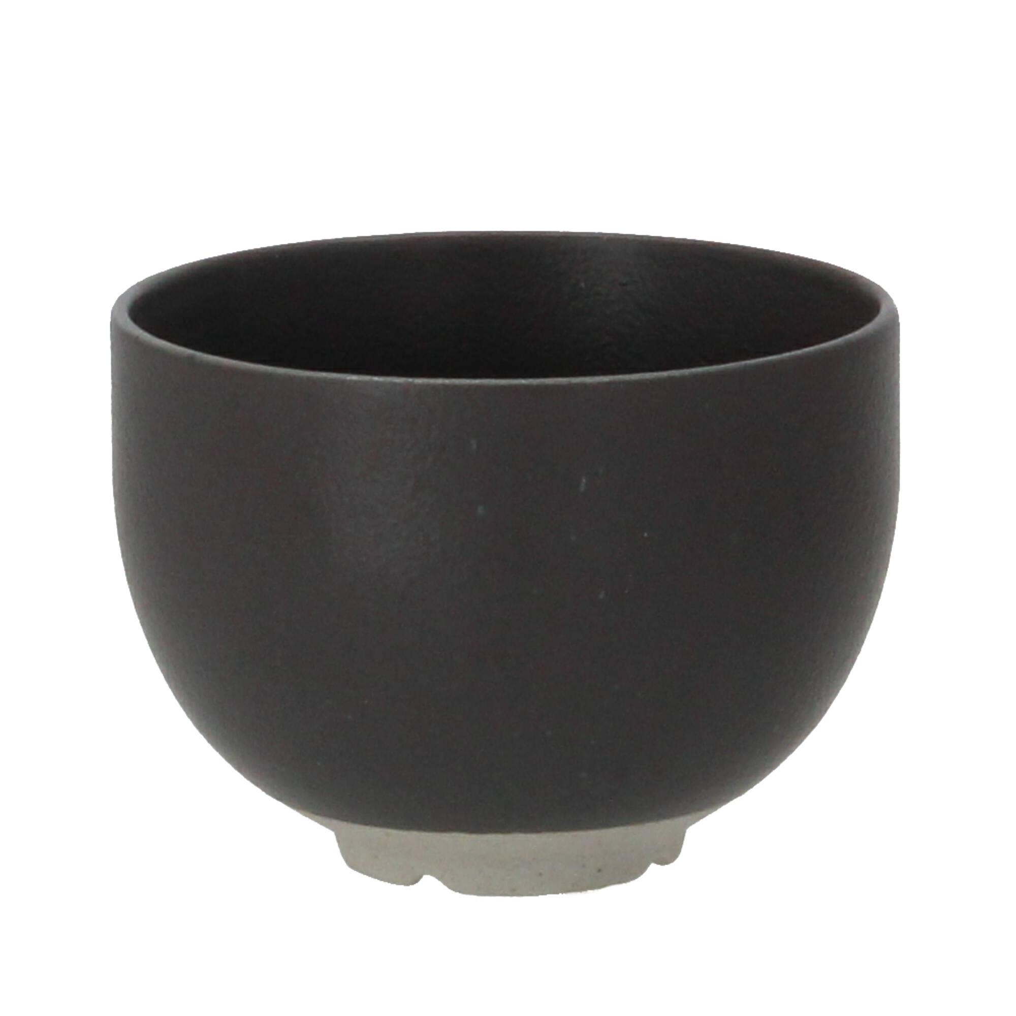 Broste Copenhagen Schale Eli matt charcoal 11 cm Steingut schwarz
