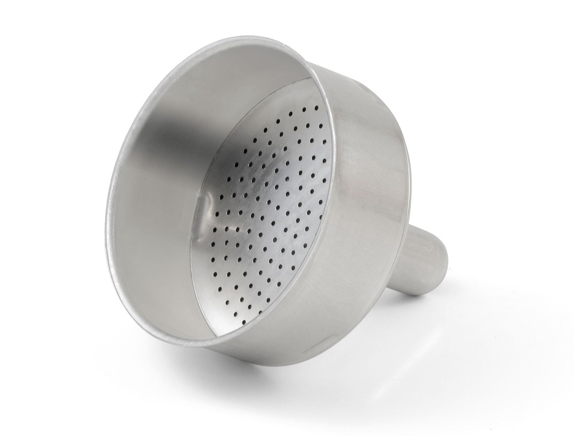 Bialetti Ersatzteil Trichter Aluminium für Espressokocher Moka Express 4 Tassen