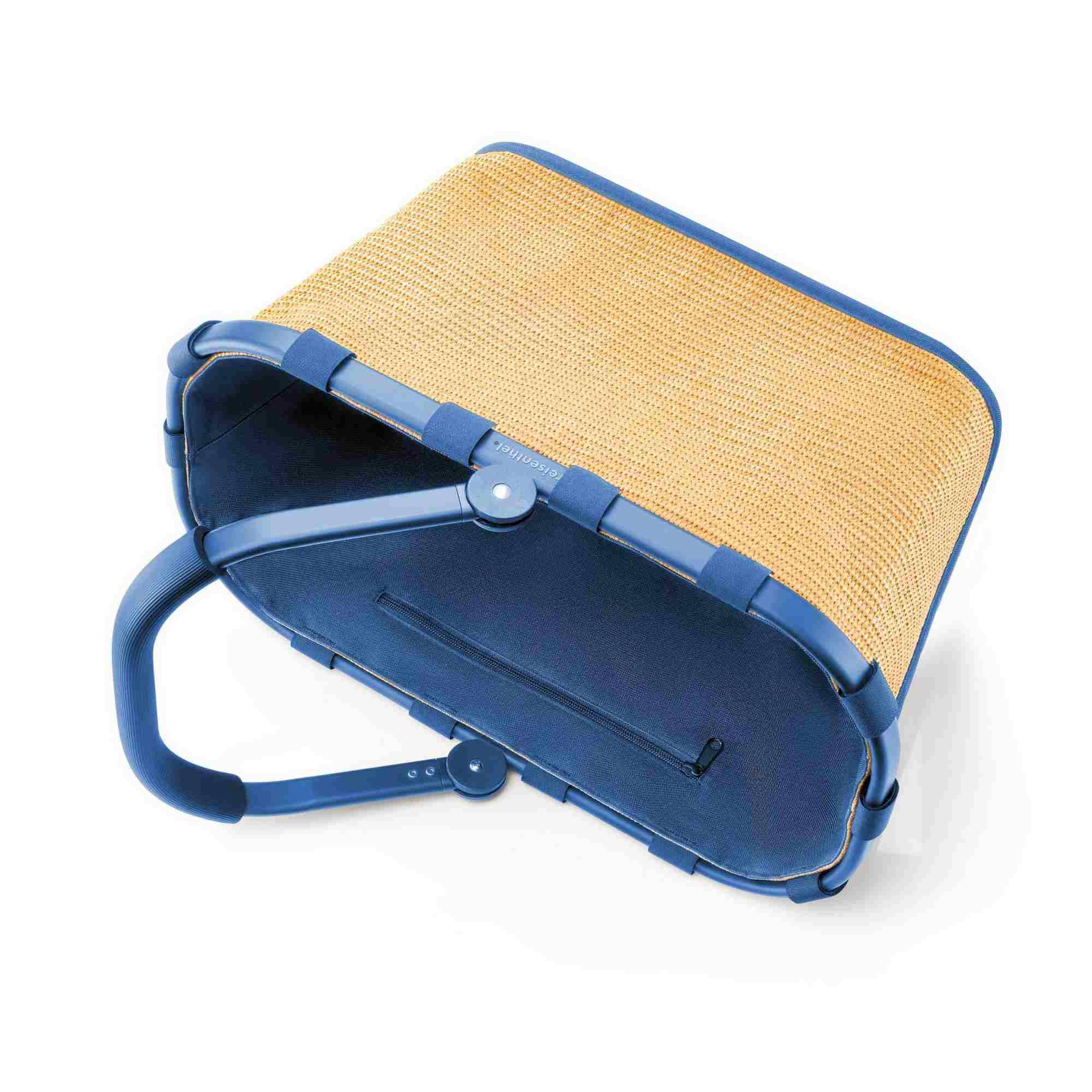 reisenthel carrybag frame raffia blue BK4122