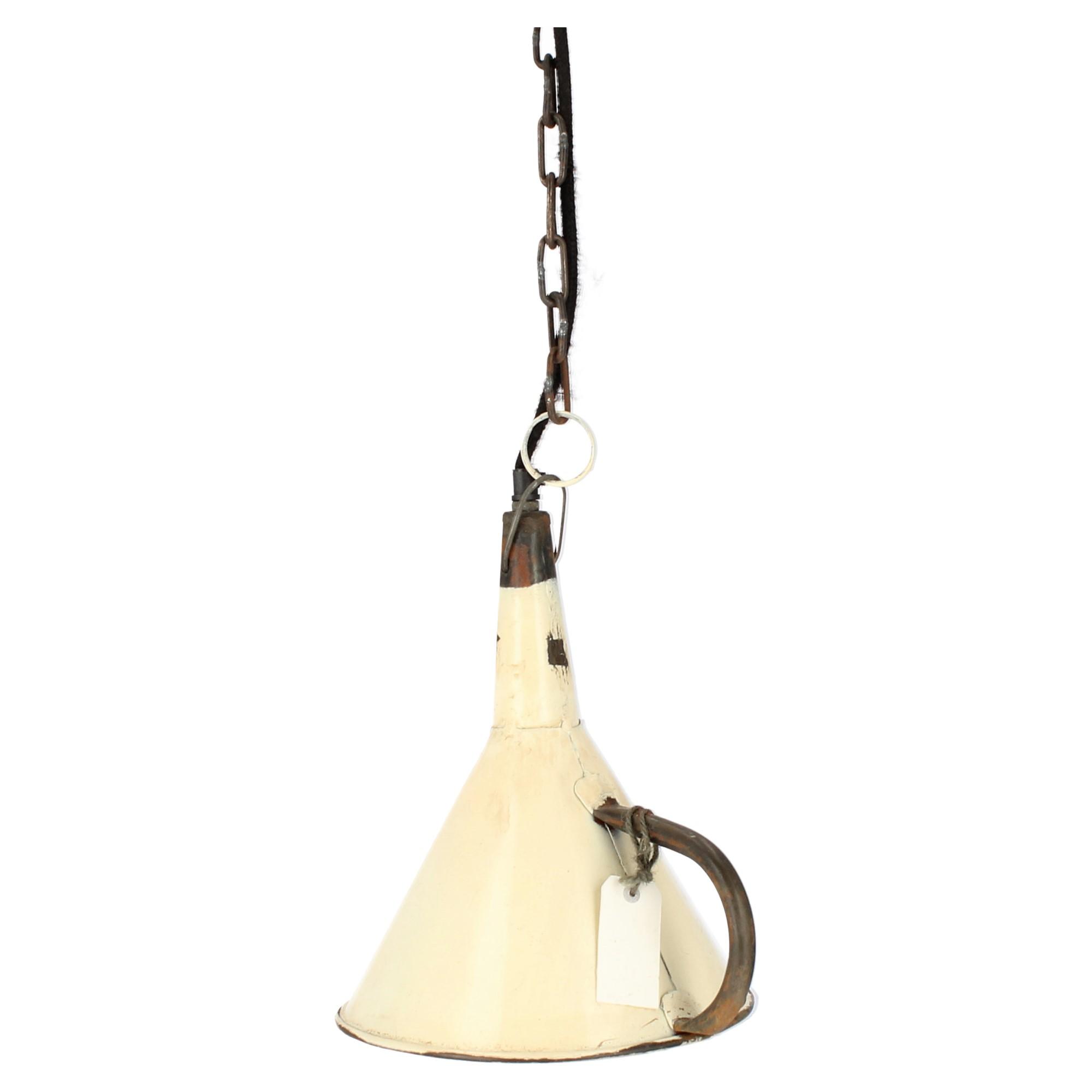 Trademark Living Hängelampe Deckenlampe Trichter Upcycling weiß Trademark Living Hängelampe Deckenlampe Trichter Upcycling weiß