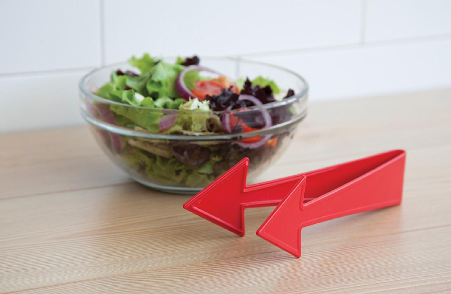 Peleg Salatbesteck, Pointer Rot, Servierbesteck, PE936