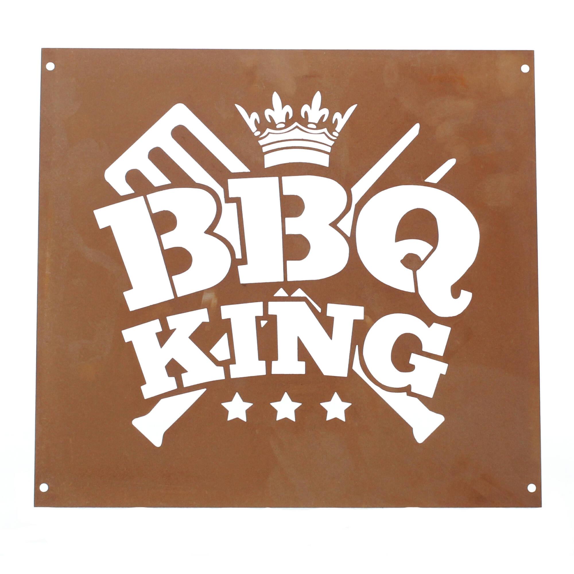 Ferrum Wandbild Edelrost BBQ-King