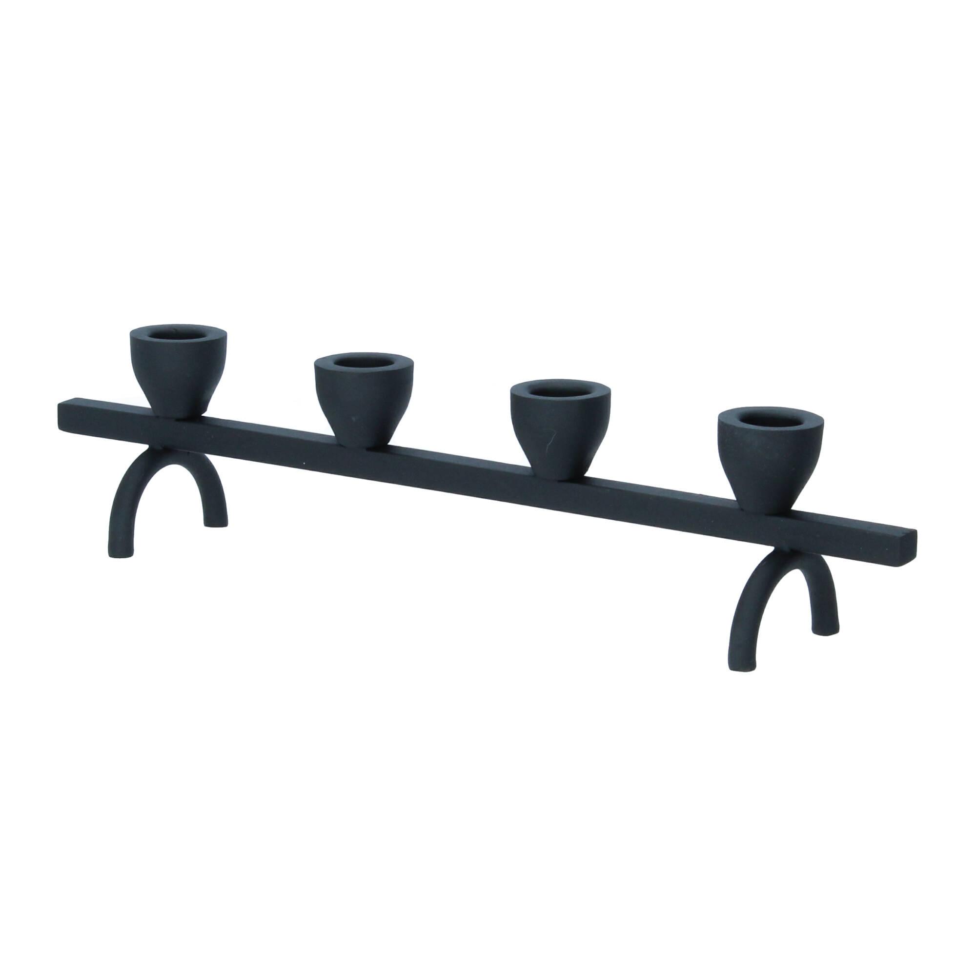 Bloomingville Kerzenhalter Jerome Metall Advent ganzjährig schwarz