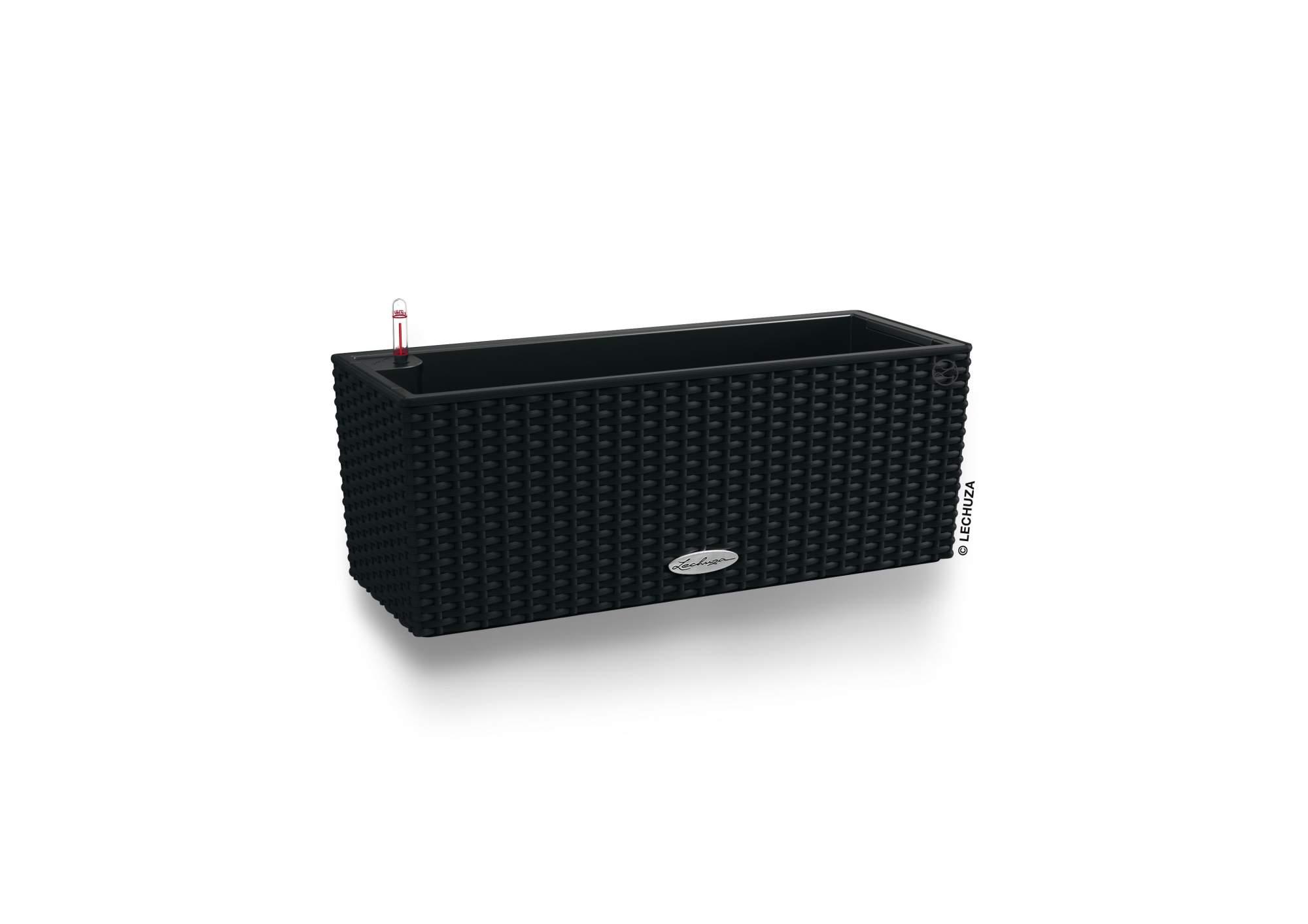 Lechuza Blumenkasten Balconera Cottage 50 graphitschwarz