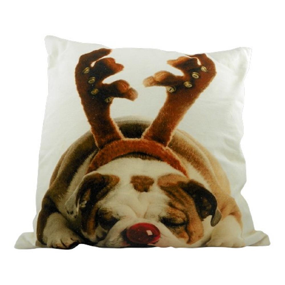 Mars & More Dekokissen Weihnachten Englische Bulldogge, GKKSKEB