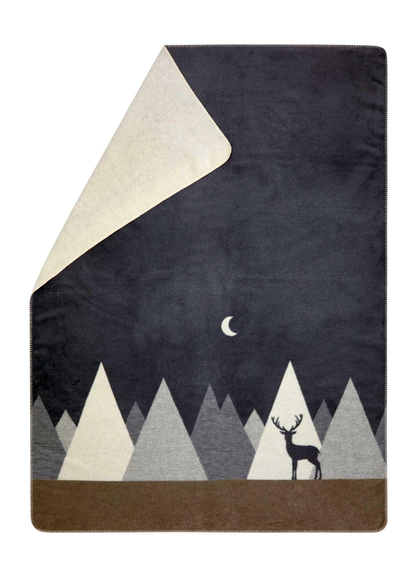 Fussenegger Kuscheldecke SAVONA Berge modern grau Fussenegger Kuscheldecke SAVONA Berge modern grau