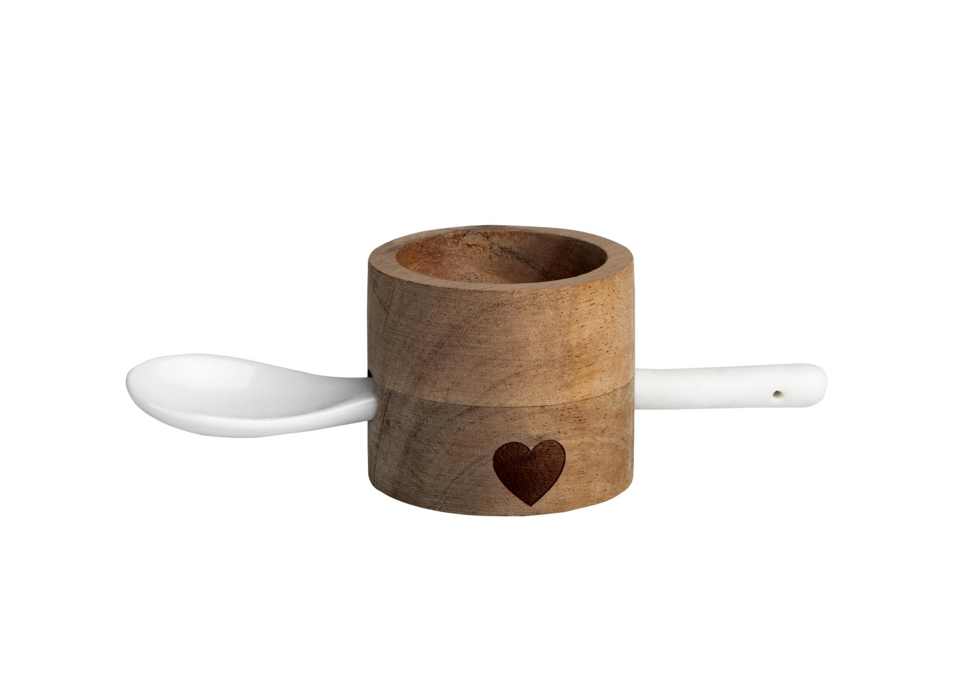 räder Dining Eierbecher-Set rund Herz Akazienholz 0012341 räder Dining Eierbecher-Set rund Herz Akazienholz 0012341
