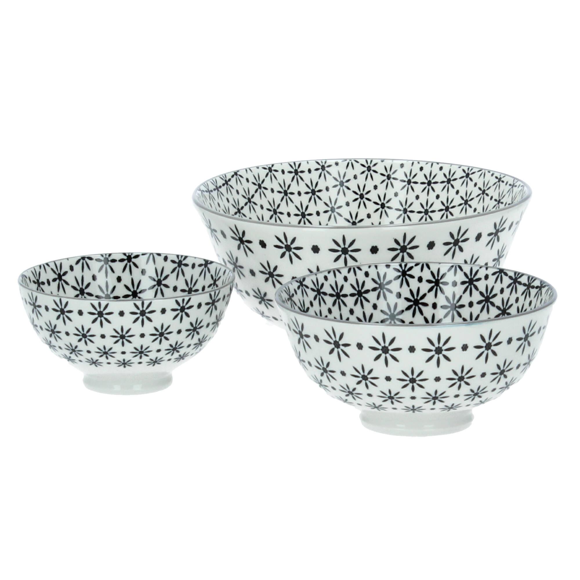 Chic Antique Schüsseln Schalen 9 / 11,5 / 15 cm Sterne Porzellan 3er Set Chic Antique Schüsseln Schalen 9 / 11,5 / 15 cm Sterne Porzellan 3er Set
