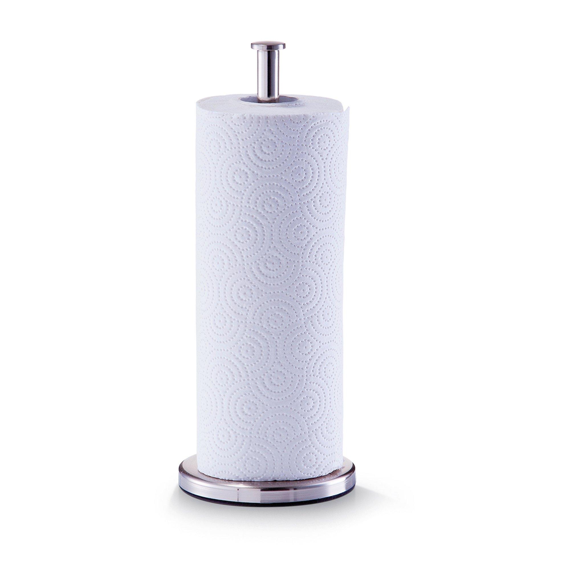 Zeller Küchenrollenhalter mit Rolle 13x13x32 Edelstahl 27242 Zeller Küchenrollenhalter mit Rolle 13x13x32 Edelstahl 27242