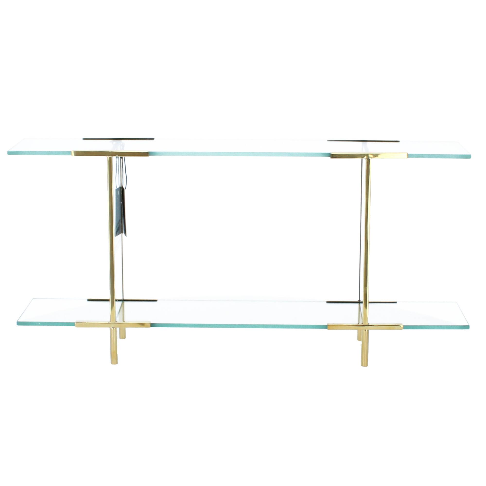 House Doctor Standregal Display Regal Pure Messing Glas 60x28 cm 209920901 House Doctor Standregal Display Regal Pure Messing Glas 60x28 cm 209920901