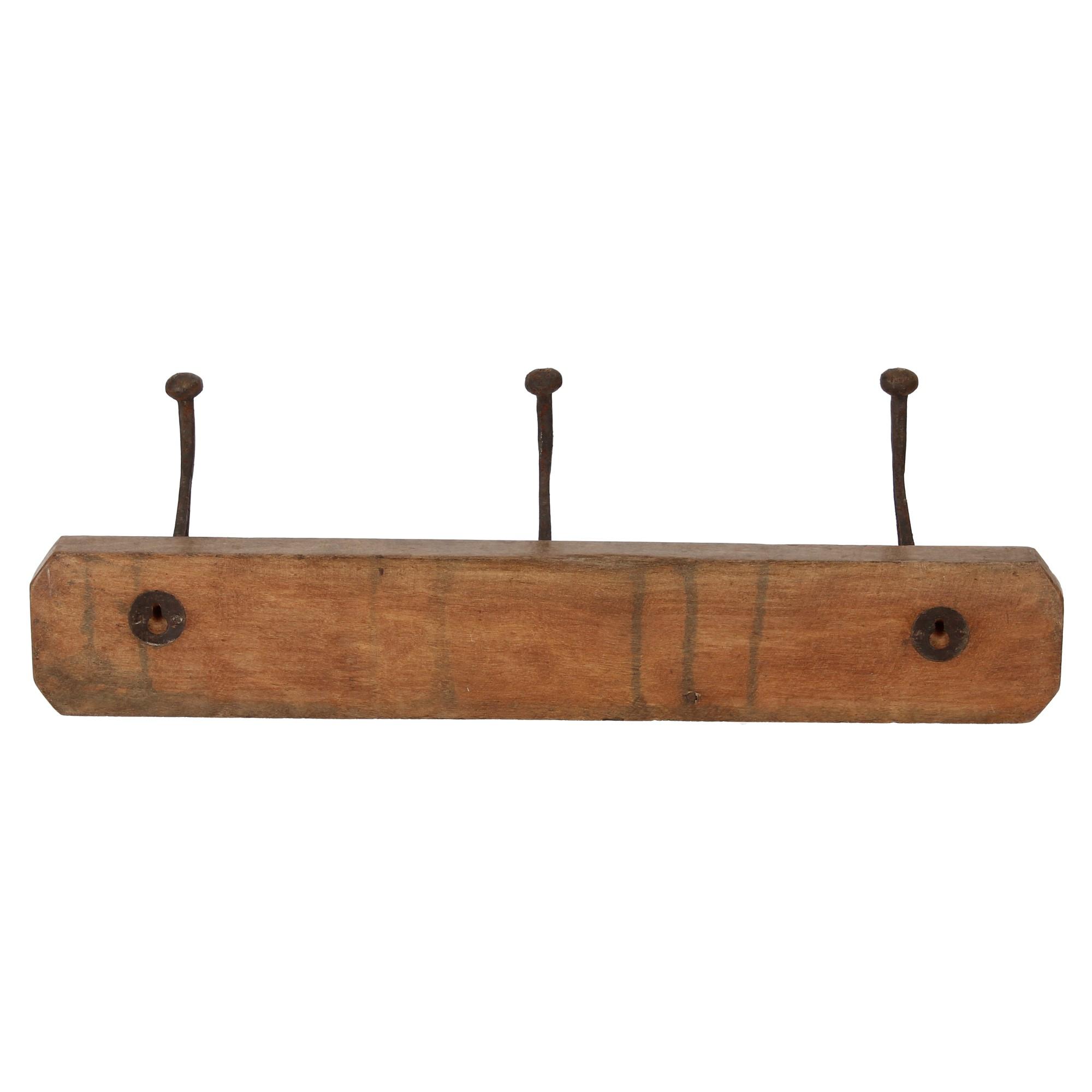Nature & Style Wandgarderobe 3 Haken rosa