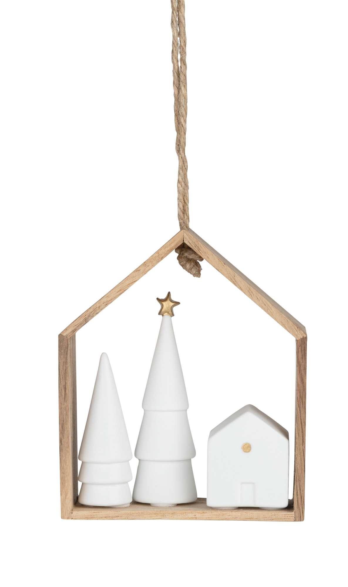räder Wintermärchen Häuschen Waldhütte Hängedeko