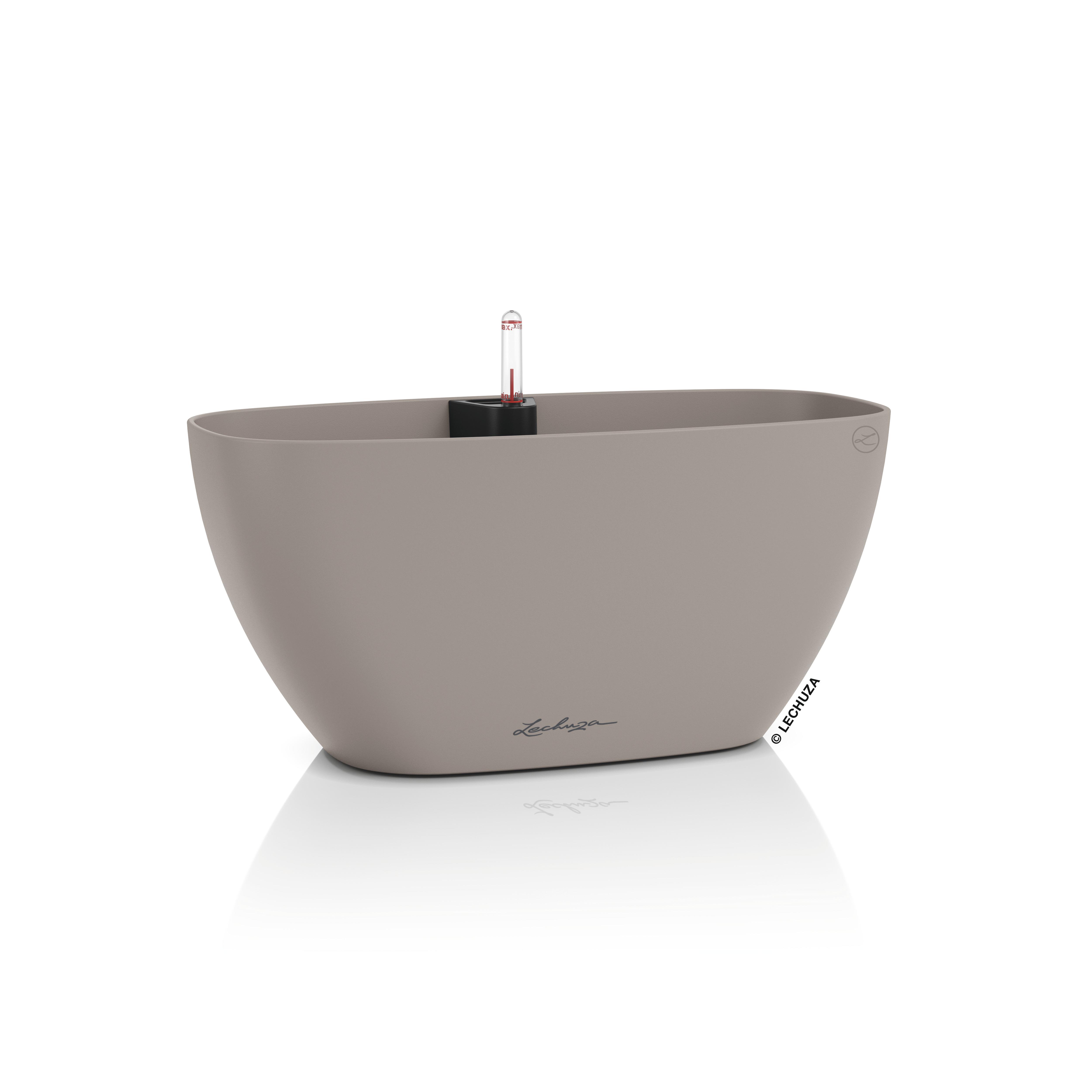 Lechuza Blumentopf oval Navio Color 10 Sandbraun 19423