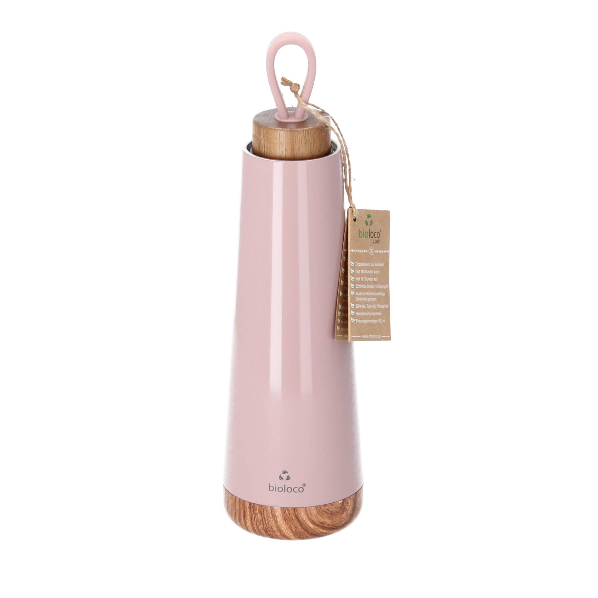 chic.mic bioloco loop Isolierflasche Thermosflasche dusty rose