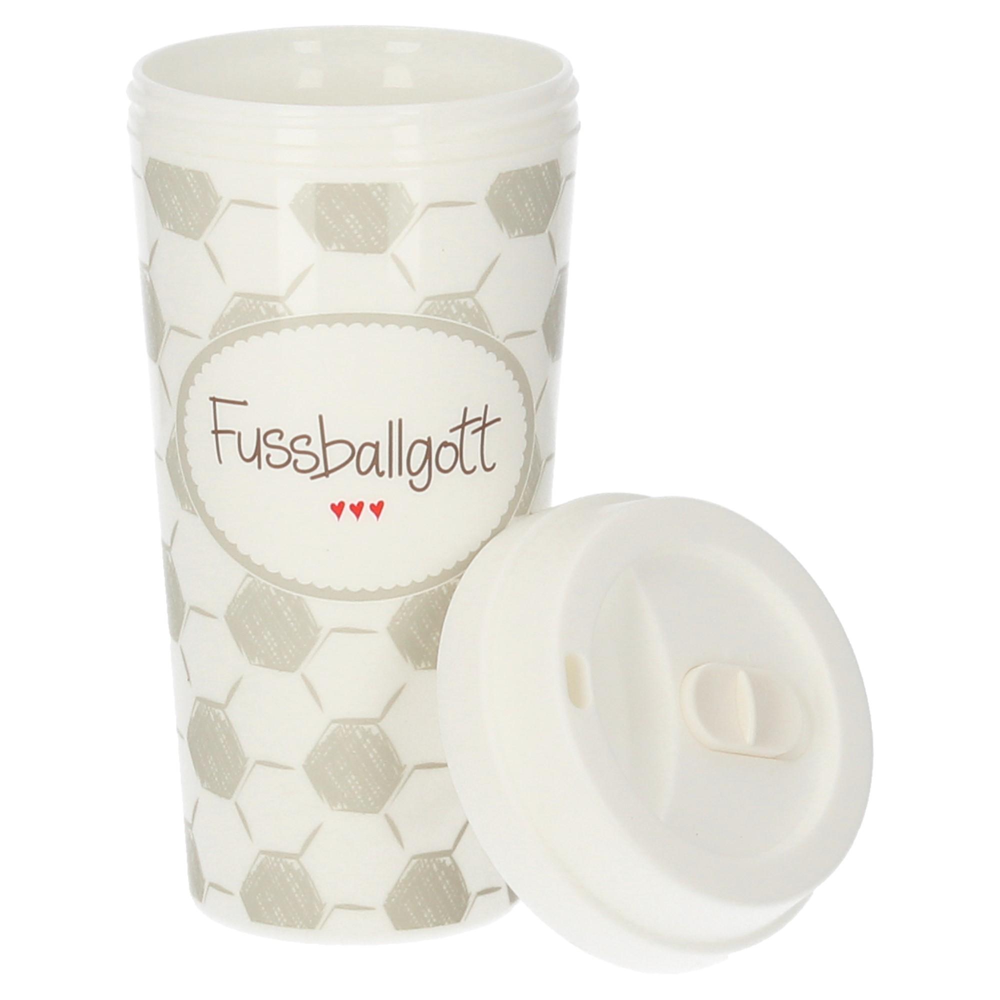 Mea Living Coffee To Go Becher Kunststoff Fussballgott