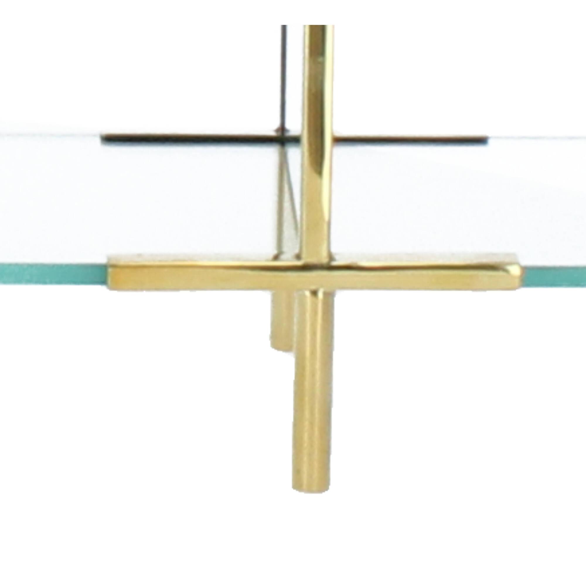 House Doctor Standregal Display Regal Pure Messing Glas 60x28 cm 209920901