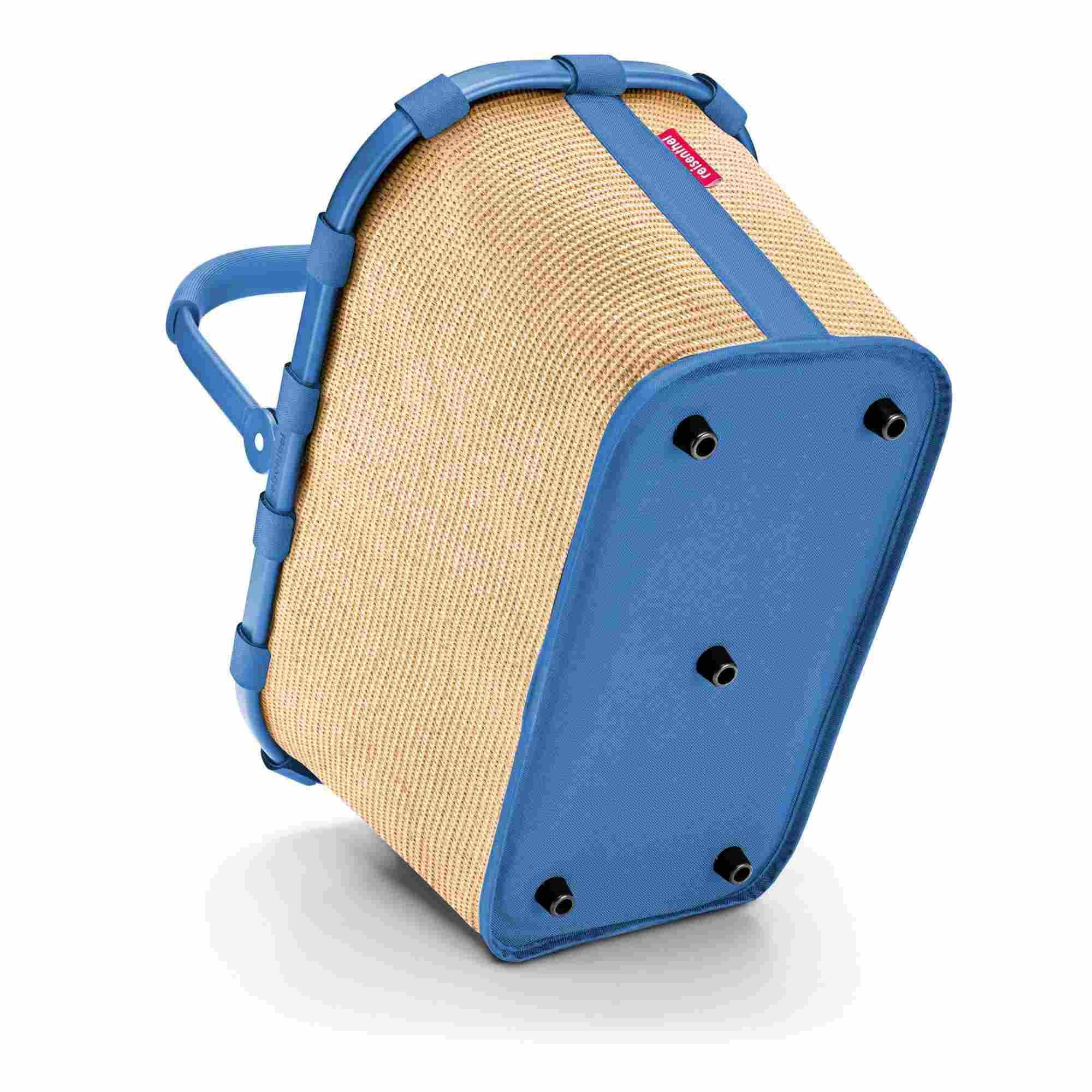 reisenthel carrybag frame raffia blue BK4122