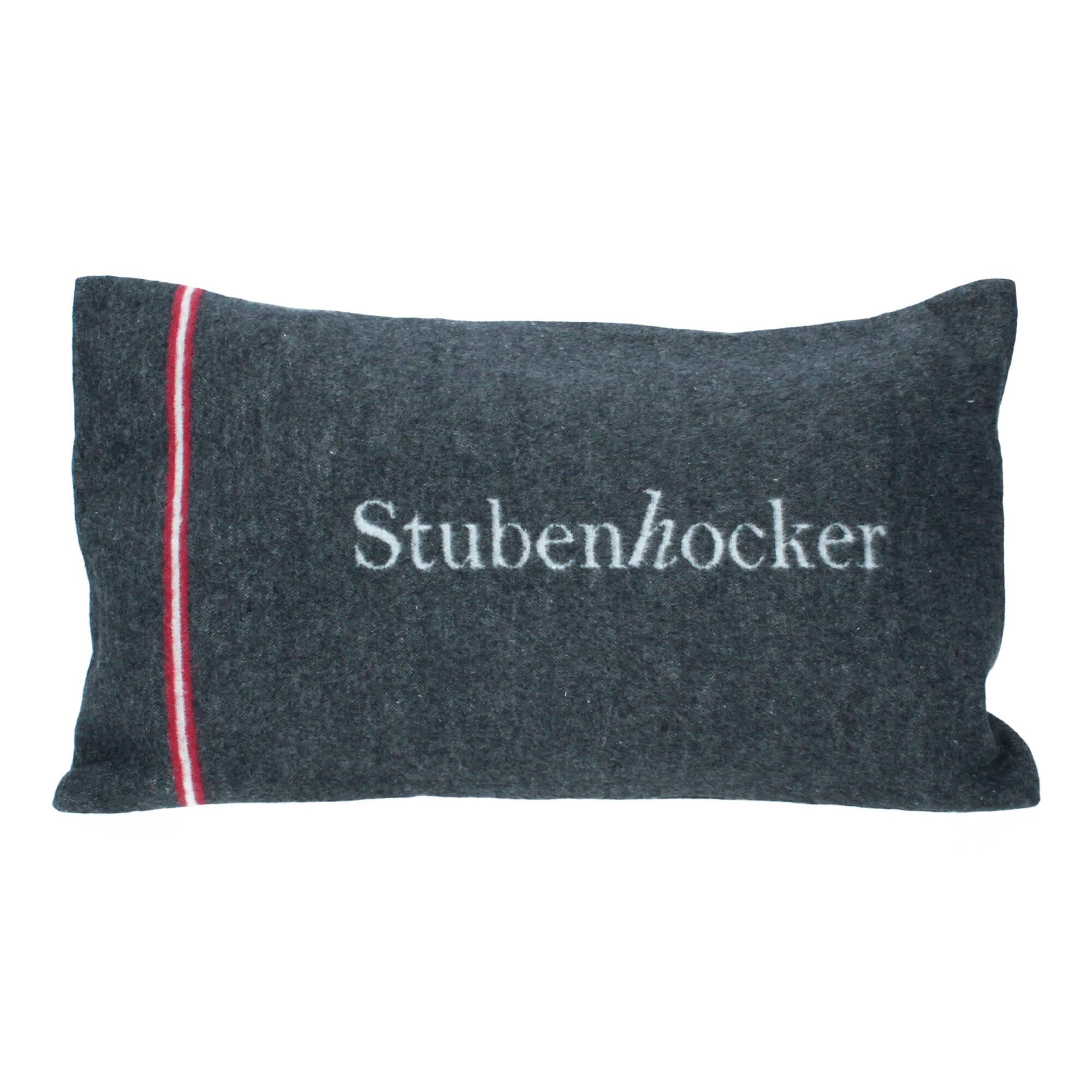 David Fusseneger Silvretta Kissenhülle Stubenhocker 30x50 cm anthrazit