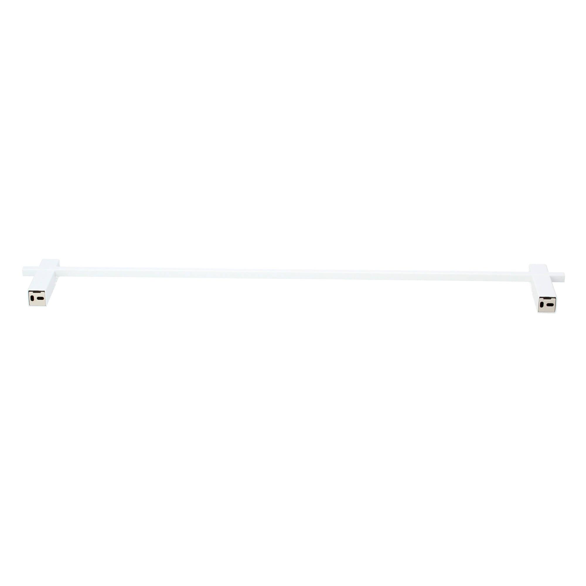 Zack Carvo Handtuchstange 66cm Edelstahl weiß Zack Carvo Handtuchstange 66cm Edelstahl weiß