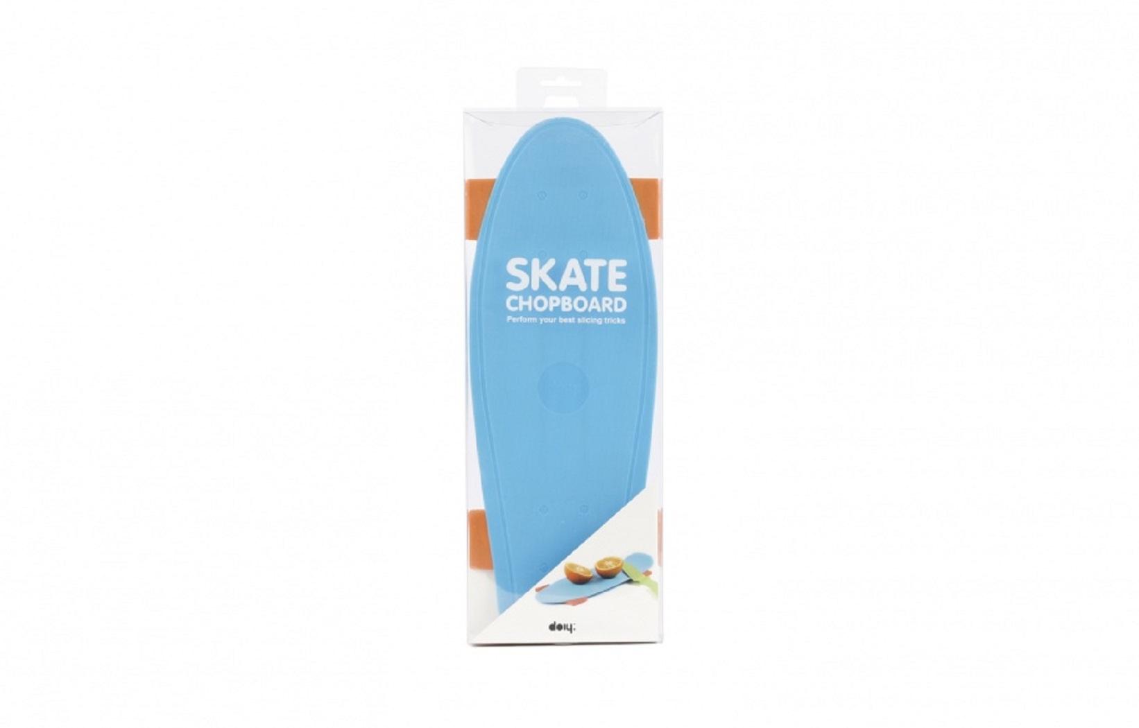 Doiy Skate Shopboard Blau 15x40x3,5cm Schneidbrett, DYSKATEBL Doiy Skate Shopboard Blau 15x40x3,5cm Schneidbrett, DYSKATEBL