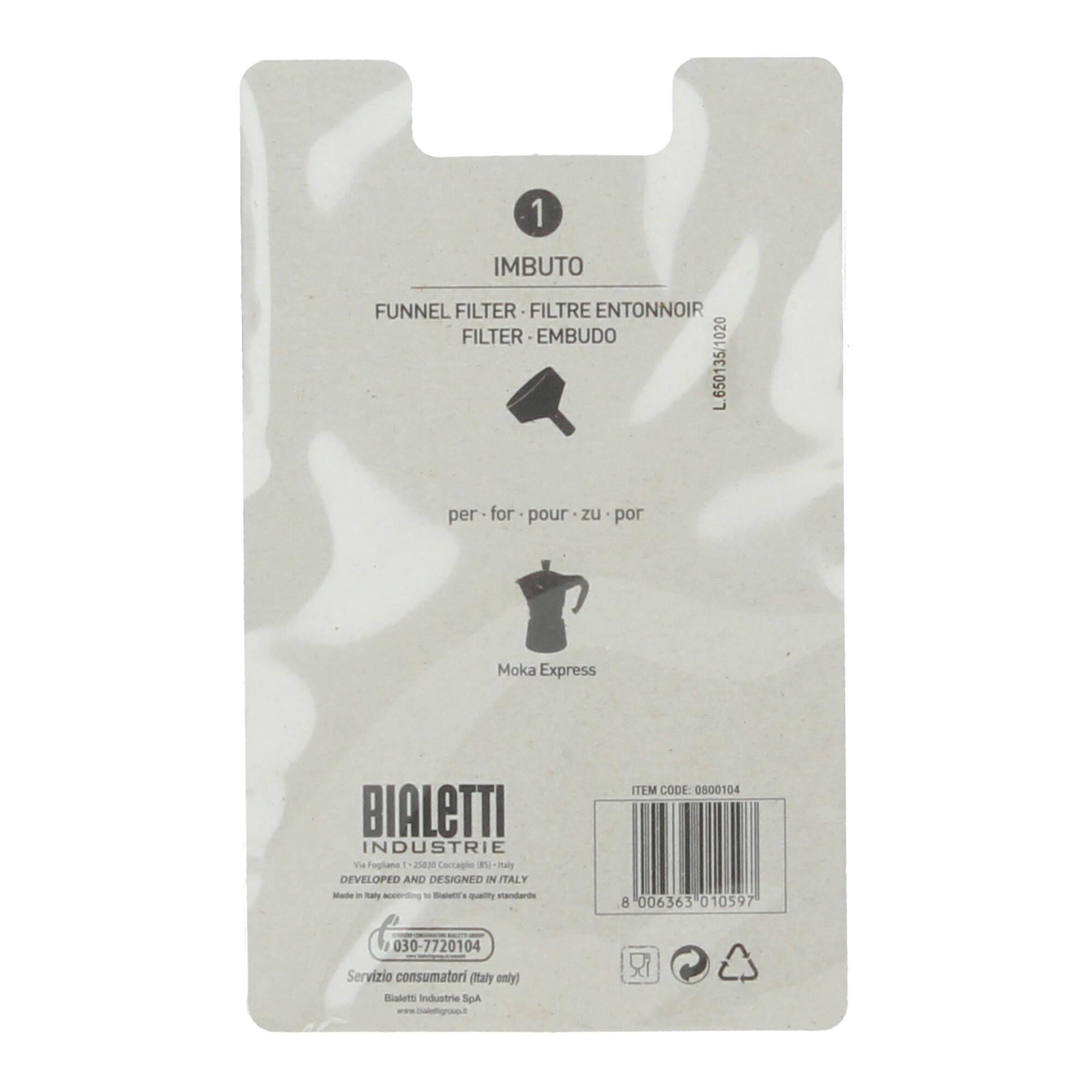 Bialetti Ersatzteil Trichter Aluminium für Espressokocher Moka Express 4 Tassen Bialetti Ersatzteil Trichter Aluminium für Espressokocher Moka Express 4 Tassen