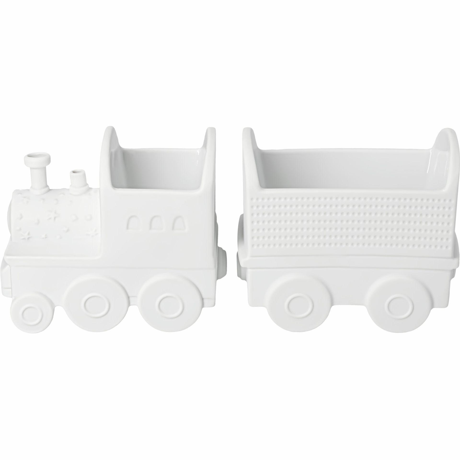 räder Schale 2er-Set Weihnachtszug Porzellan weiß 0093012