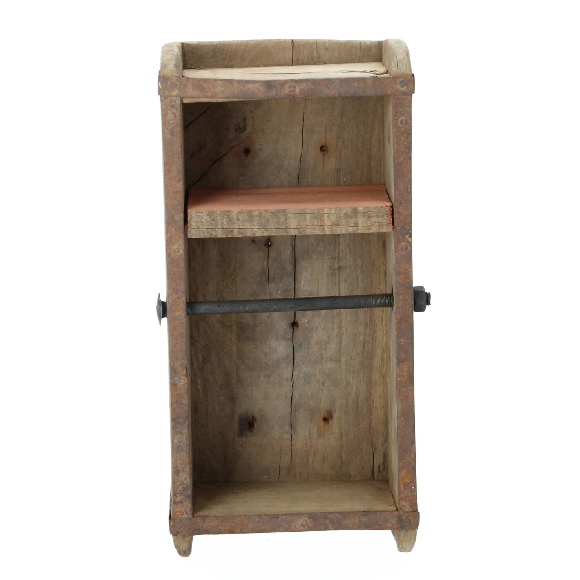 Chic Antique Toilettenpapierhalter aus Backsteinform upcycling