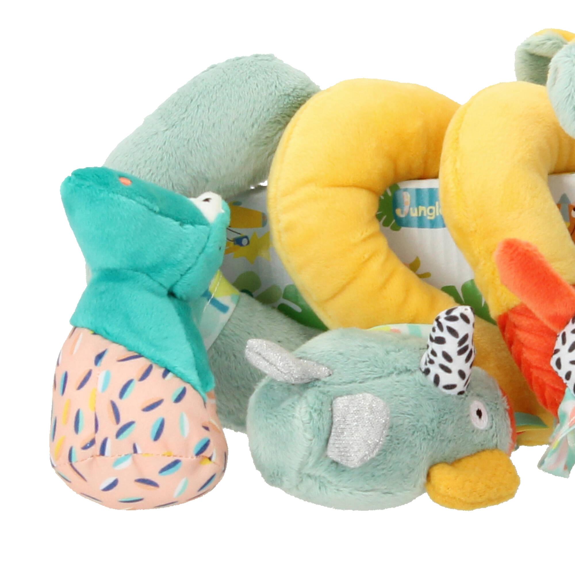 Ebulobo Activity Spirale Spielzeug Giraffe Krokodil Elefant Vogel 0+