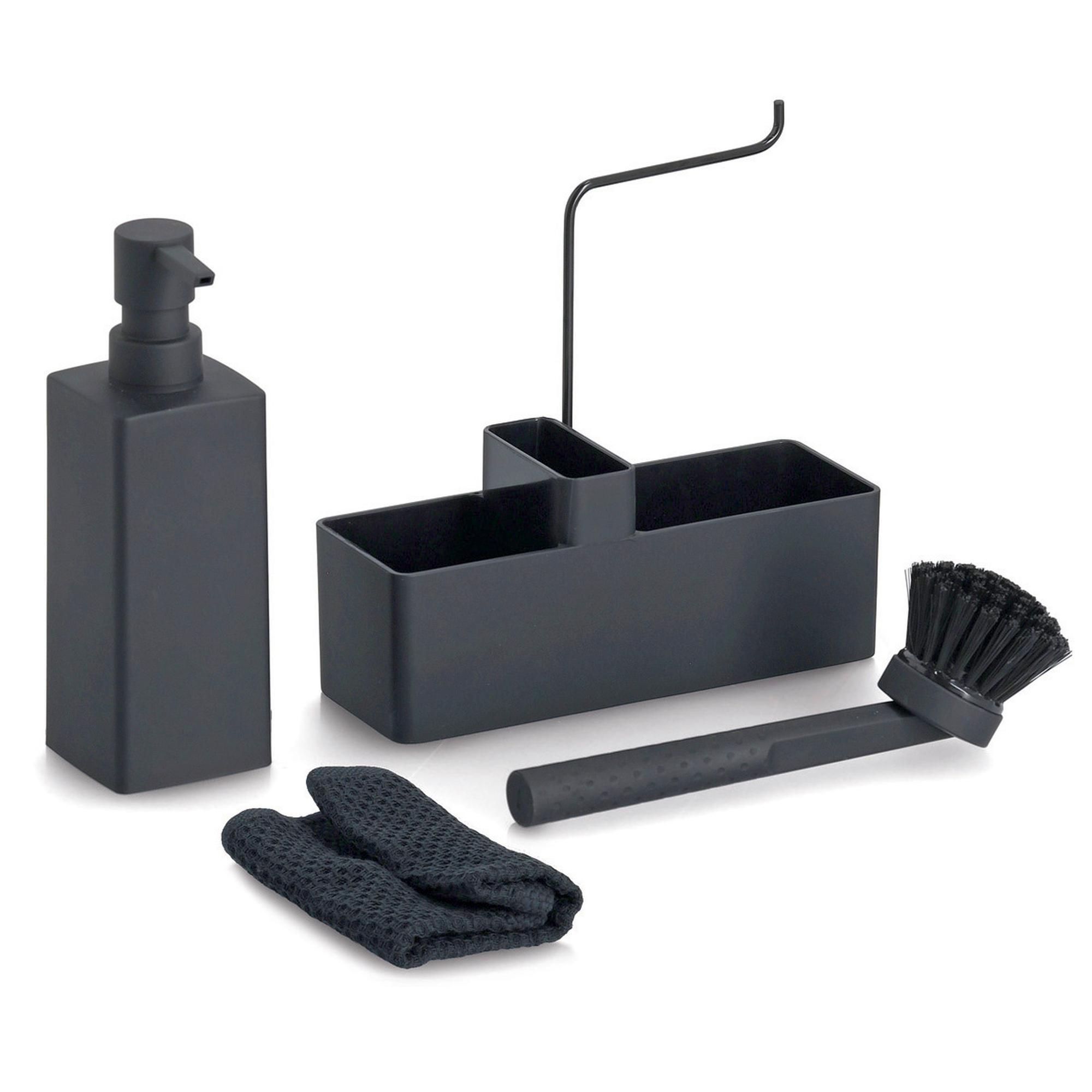 Zeller Spülbecken-Organizer Kunststoff schwarz 26495 Zeller Spülbecken-Organizer Kunststoff schwarz 26495