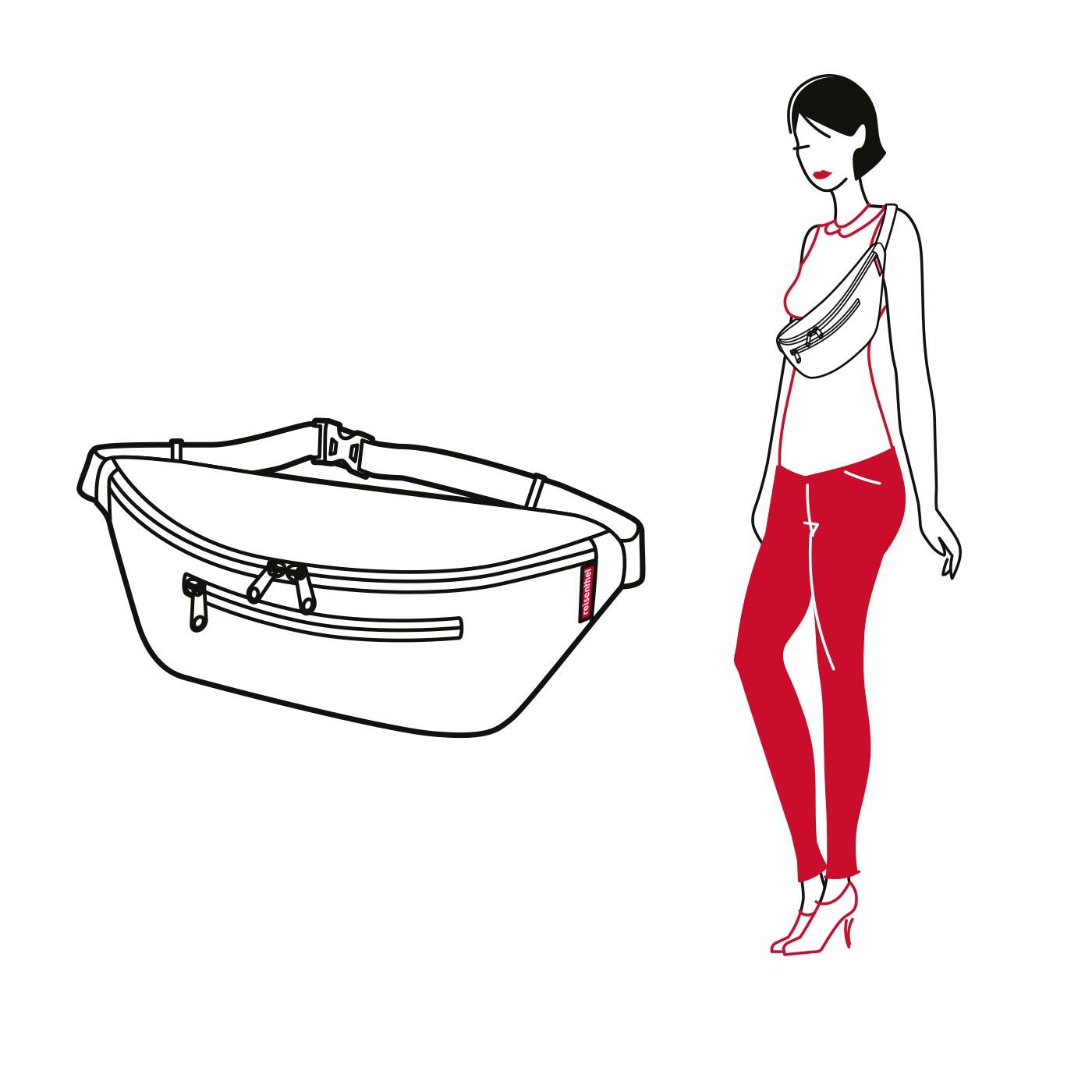 reisenthel beltbag M glencheck red Bauchtasche reisenthel beltbag M glencheck red Bauchtasche