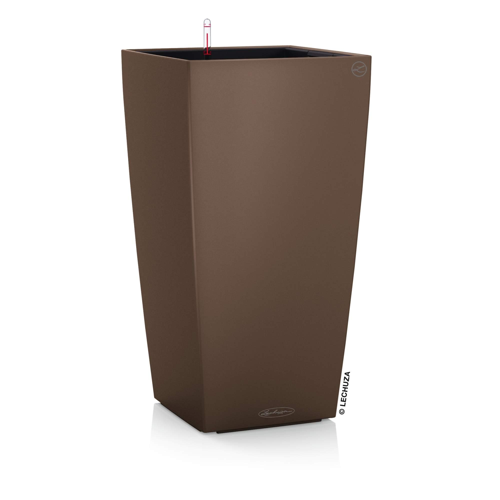 Lechuza Pflanzkübel hoch Cubico Color 40 muskat braun Lechuza Pflanzkübel hoch Cubico Color 40 muskat braun
