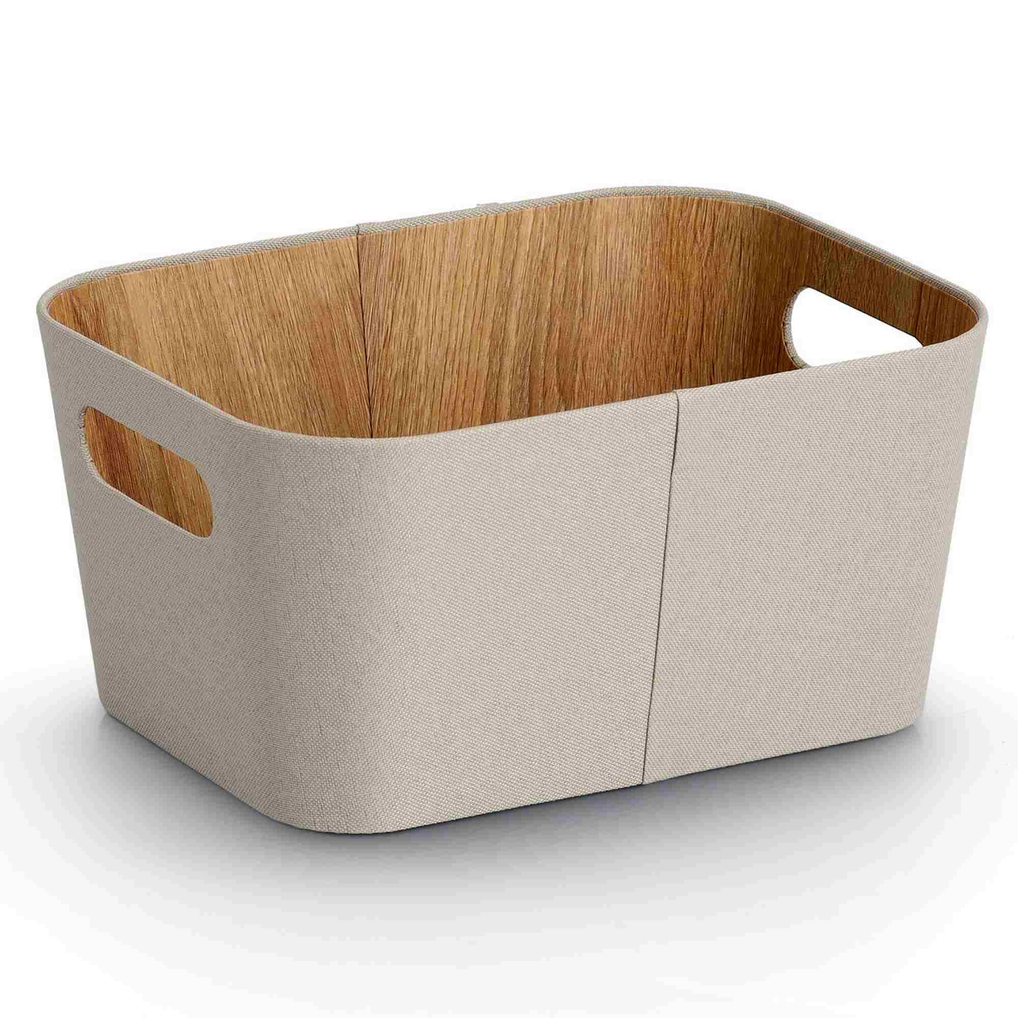 Zeller Aufbewahrungsbox beige Groß 30,5x23x15,2cm 14518