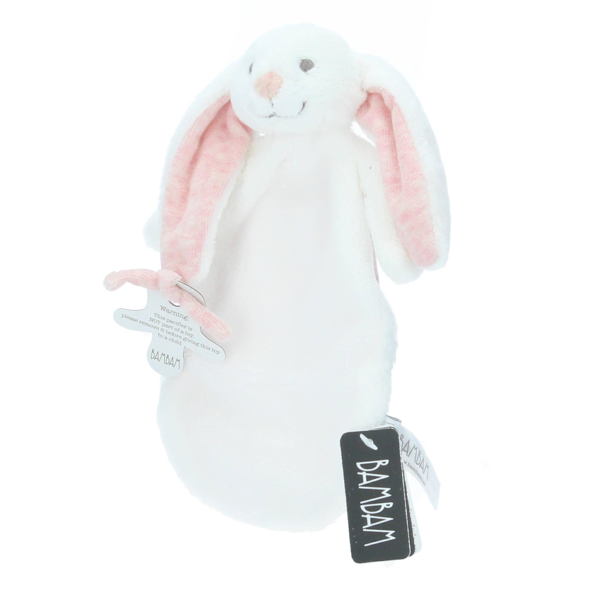 BamBam Schmusetuch Hase in Geschenkbox weiß/rosa