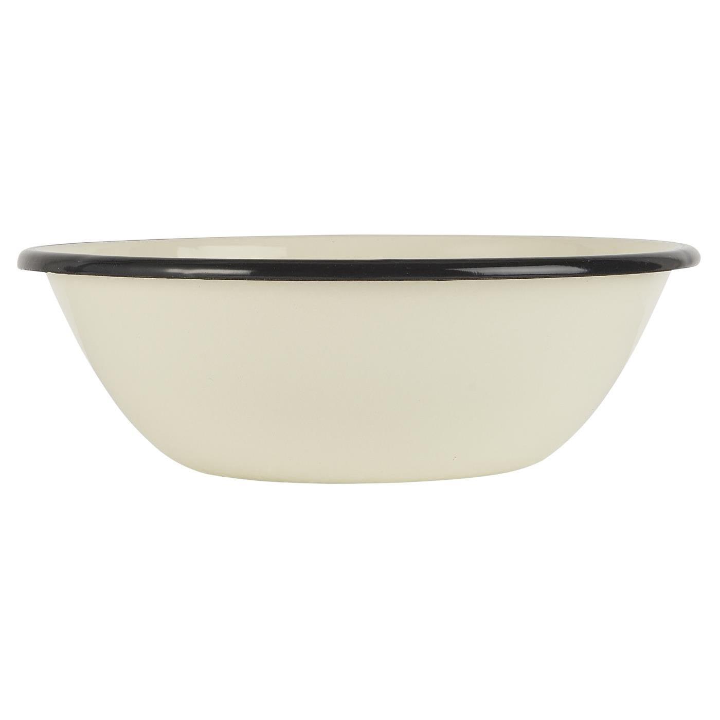 IB Laursen Schüssel 16cm Emaille Vintage butter cream 04997-82