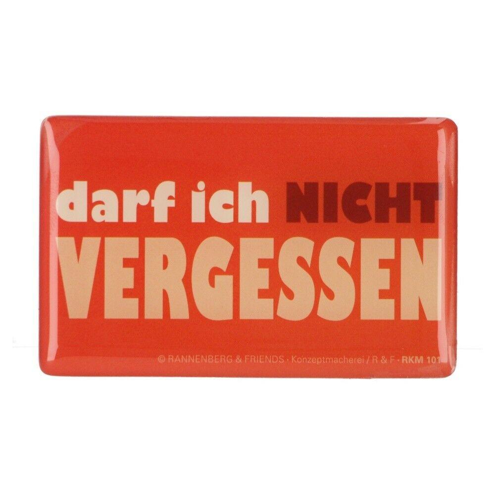 Rannenberg & Friends Kühlschrankmagnet Darf ich nicht vergessen