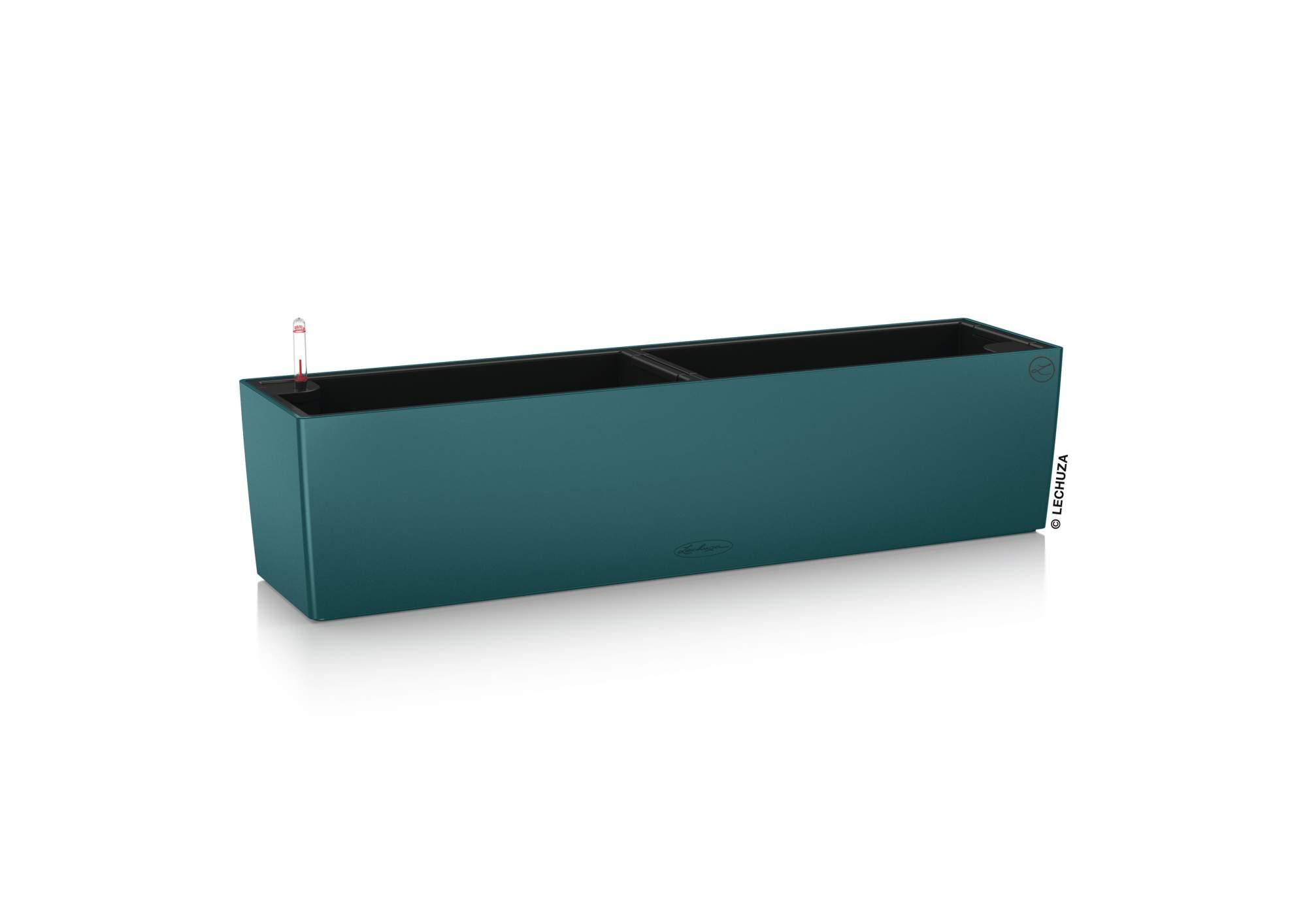 Lechuza Blumenkasten Balconera Color 80 Petrolblau