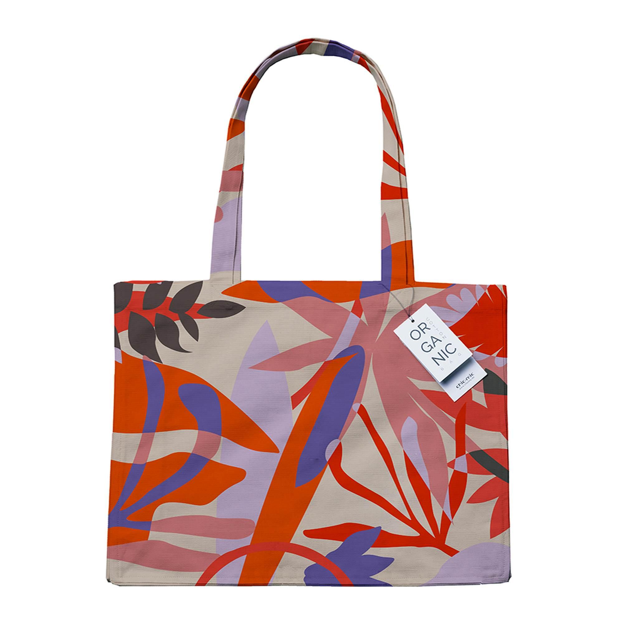 chic.mic Umhängetasche Exotic Flowers Organic Cotton Bag OCB109