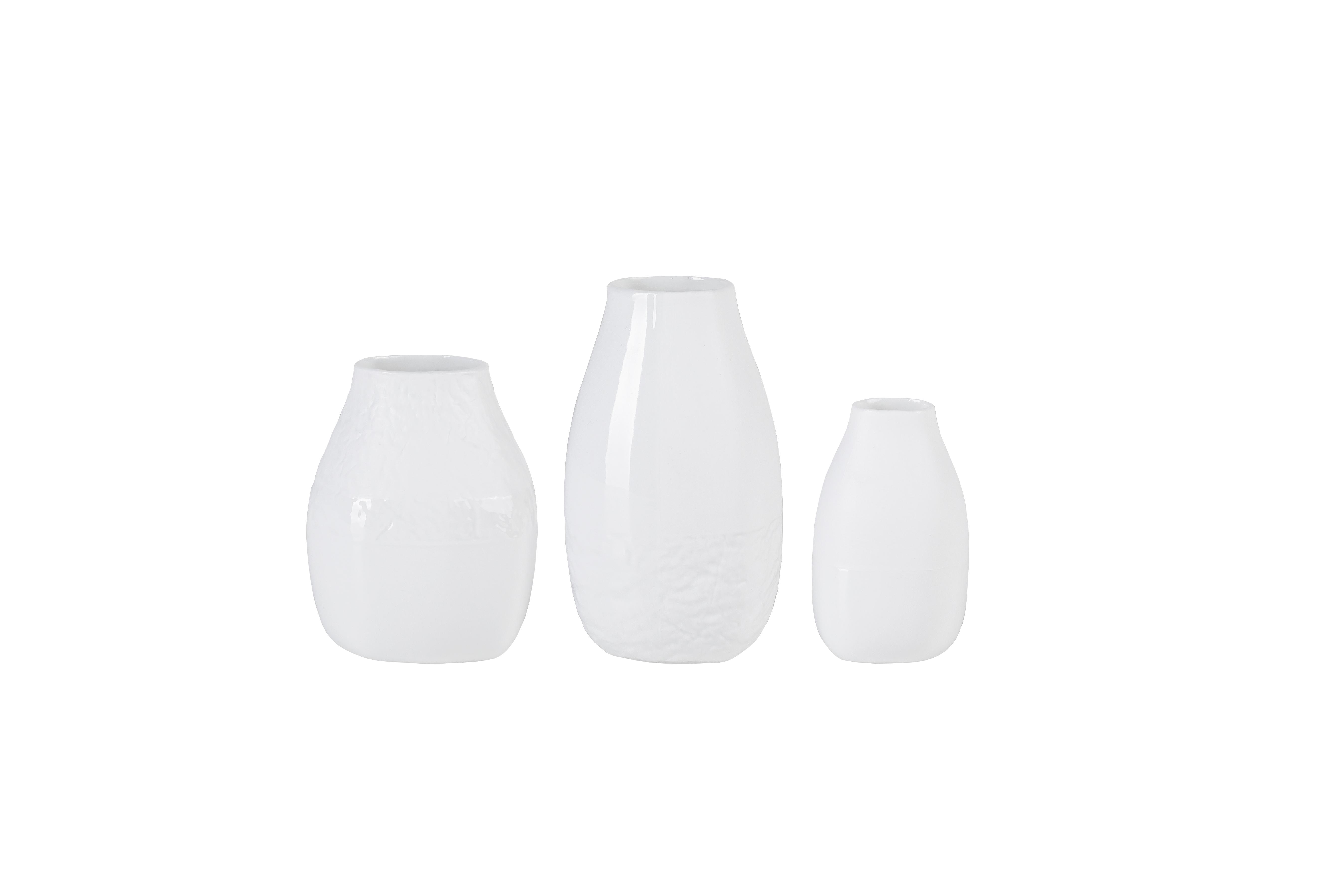 räder Mini Vasen 3er Set Freiform Porzellan weiß 0016479 räder Mini Vasen 3er Set Freiform Porzellan weiß 0016479